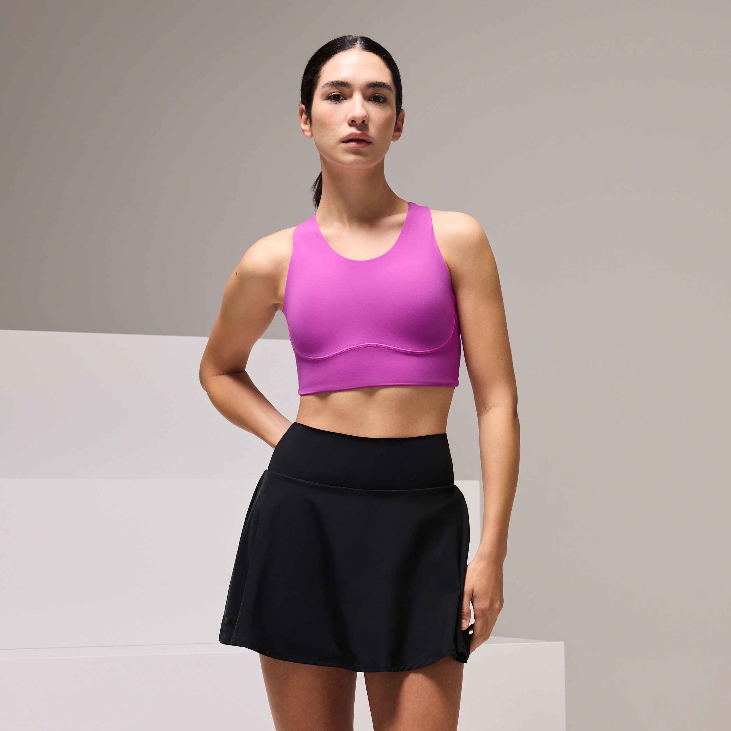 Top de Training de Mulher Ameixa-1
