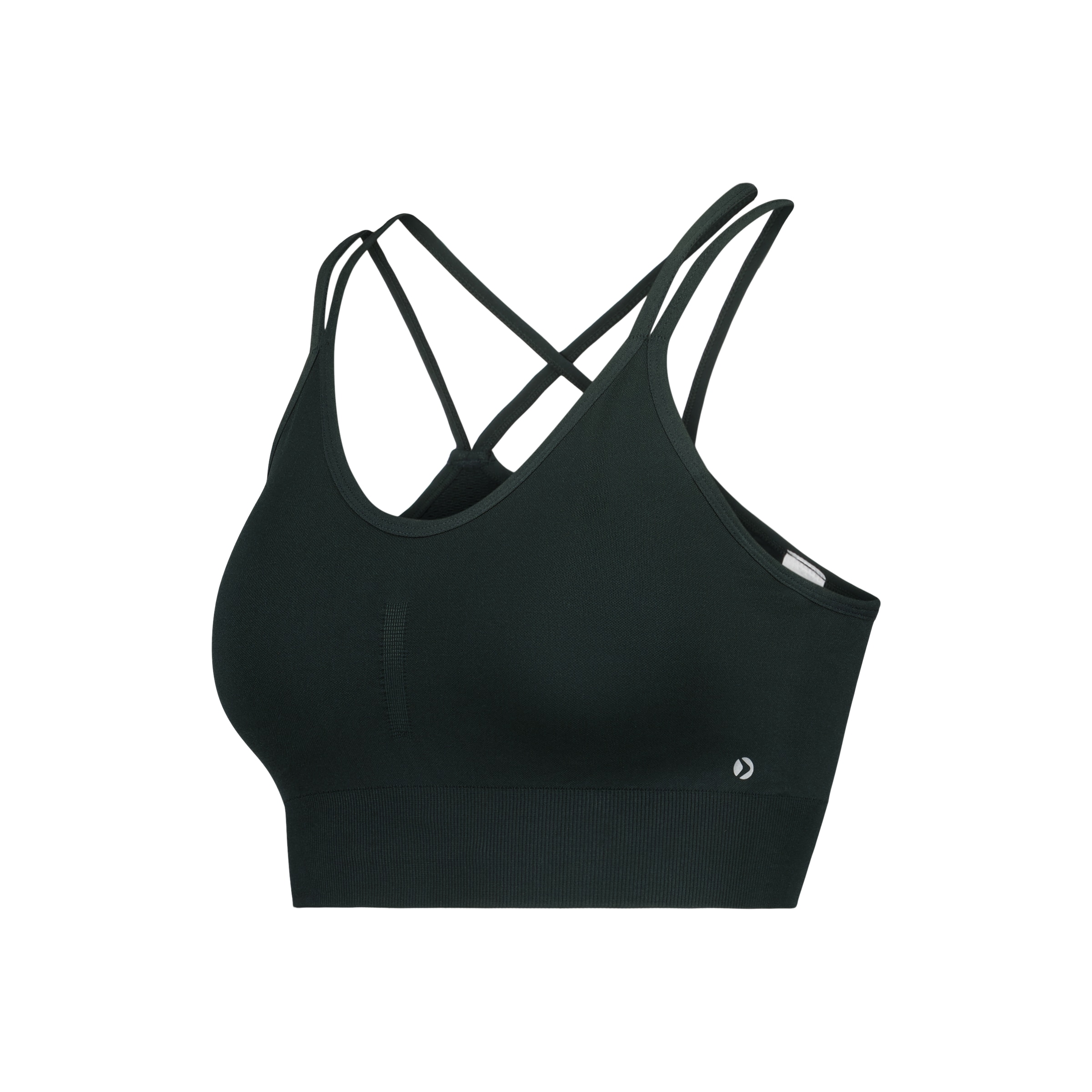 Top Seamless de Yoga de Mulher Verde-escuro-4