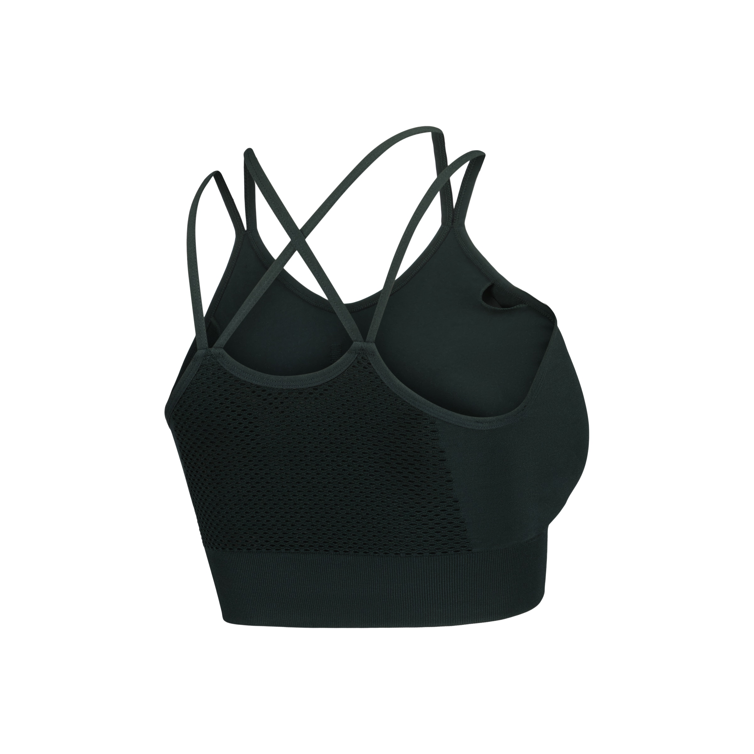 Top Seamless de Yoga de Mulher Verde-escuro-5