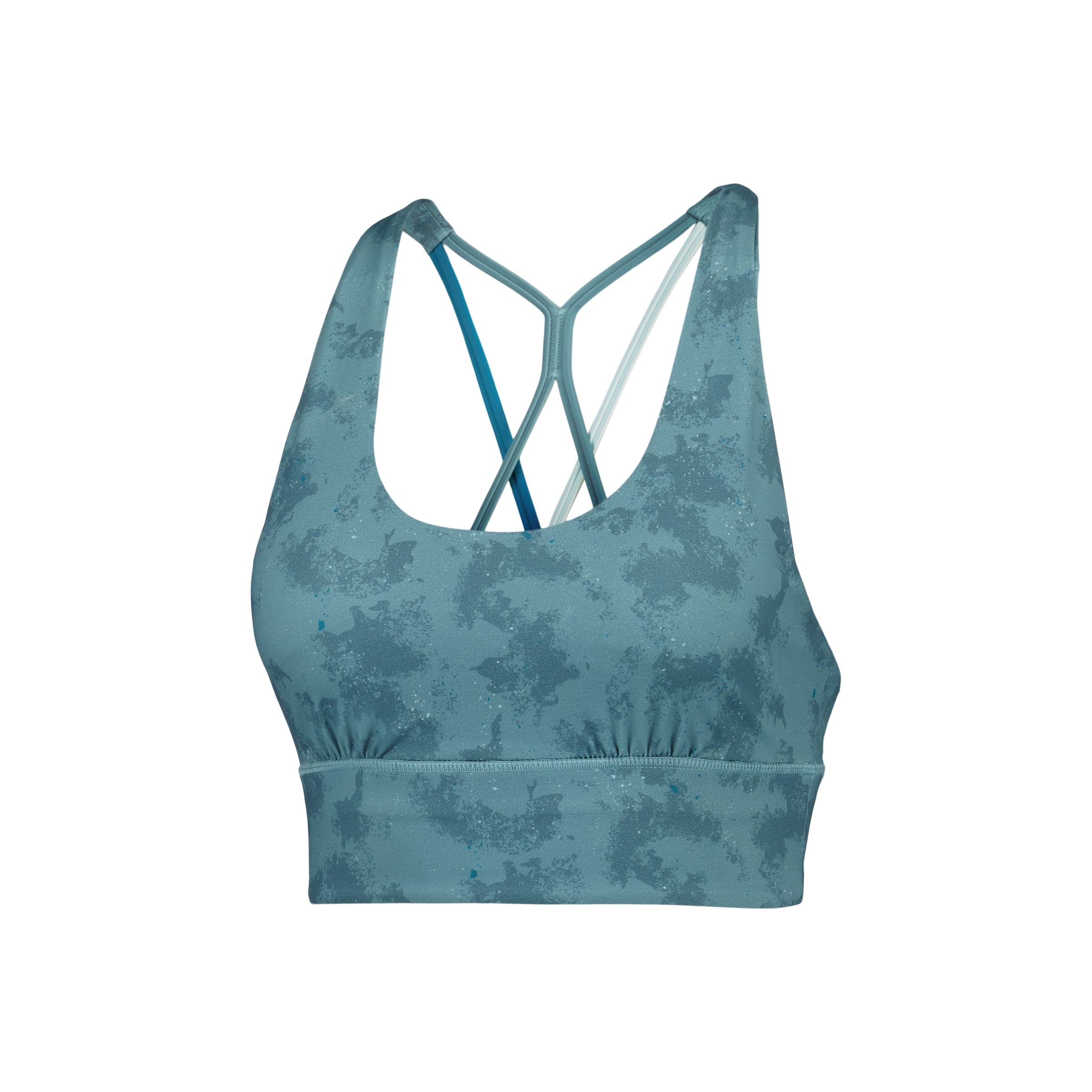 Top de tirante cruzado de yoga de mujer Boomerang - Azul pálido Azul pálido-4