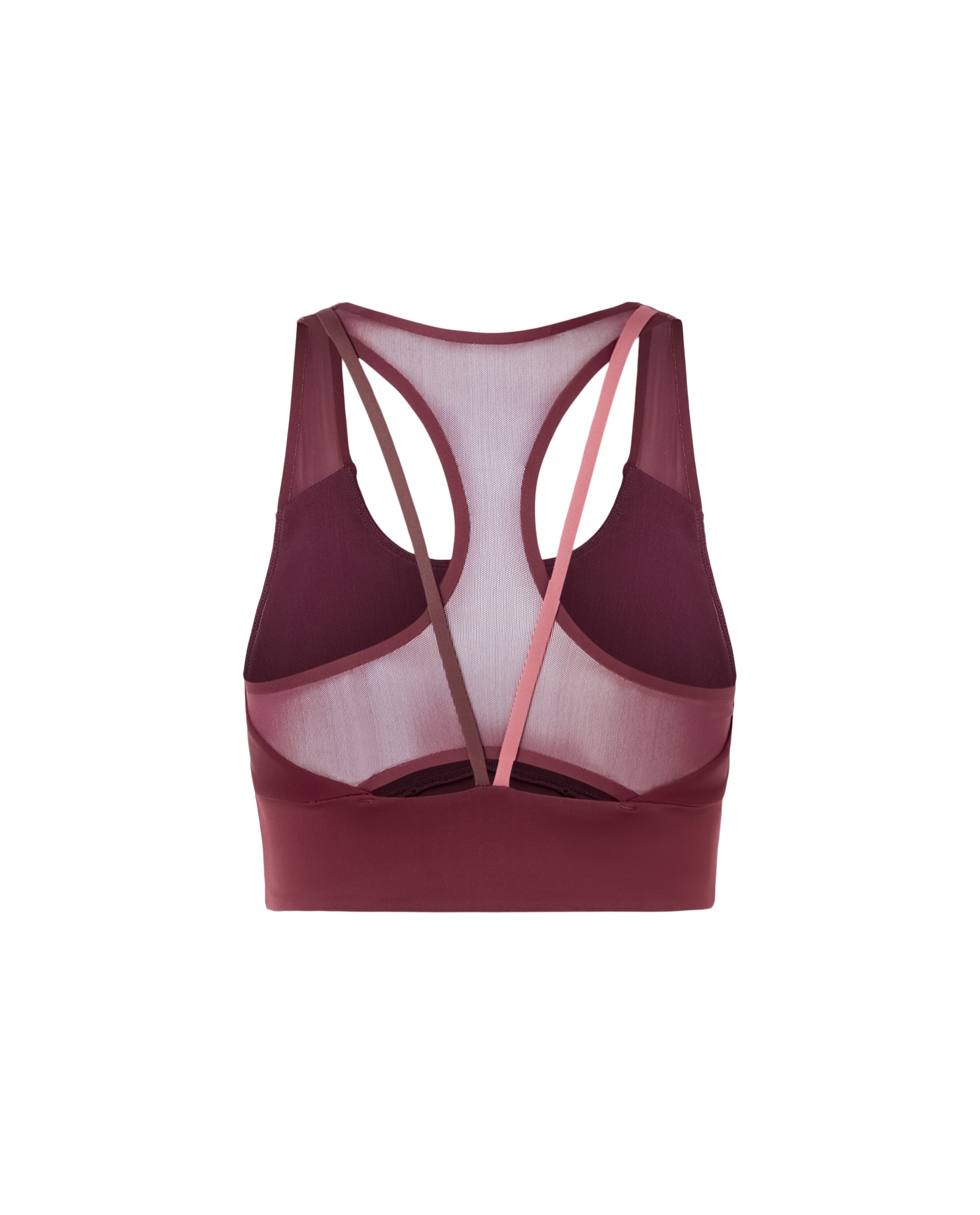Top de training con mesh de mujer Boomerang - Ciruela Ciruela-5