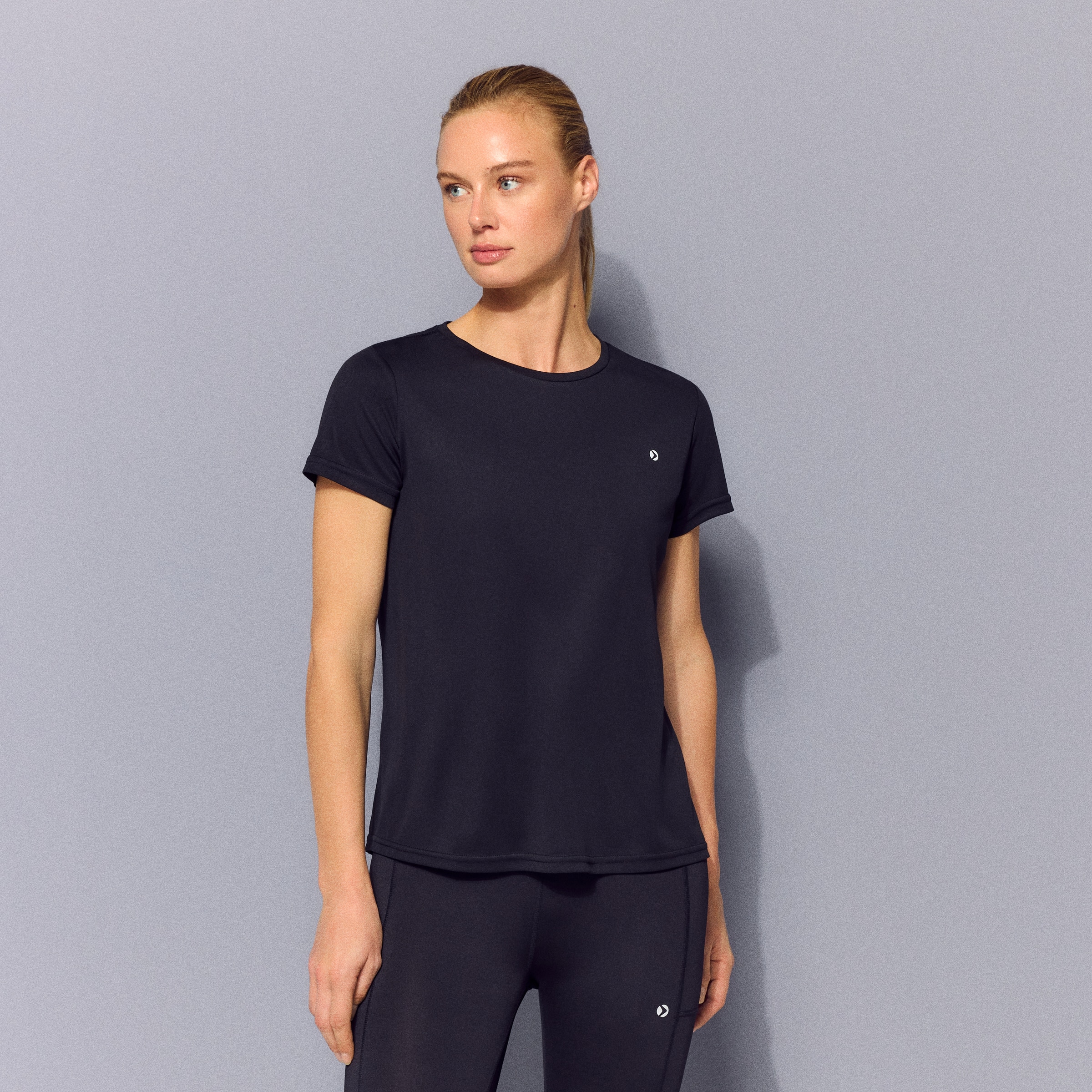 Camiseta de running de mujer Boomerang - Negro Negro-1
