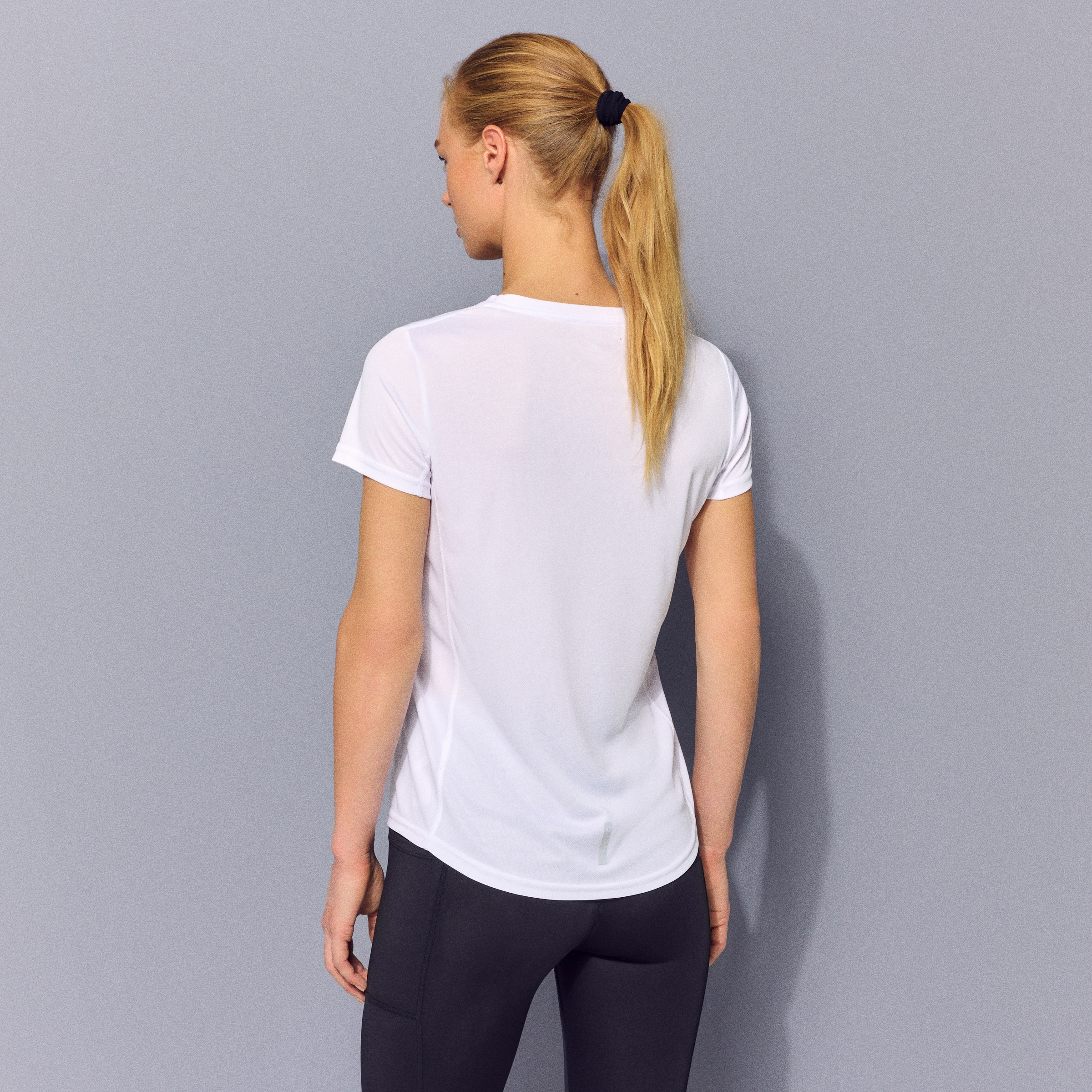 T-shirt de Running de Mulher Branco-3
