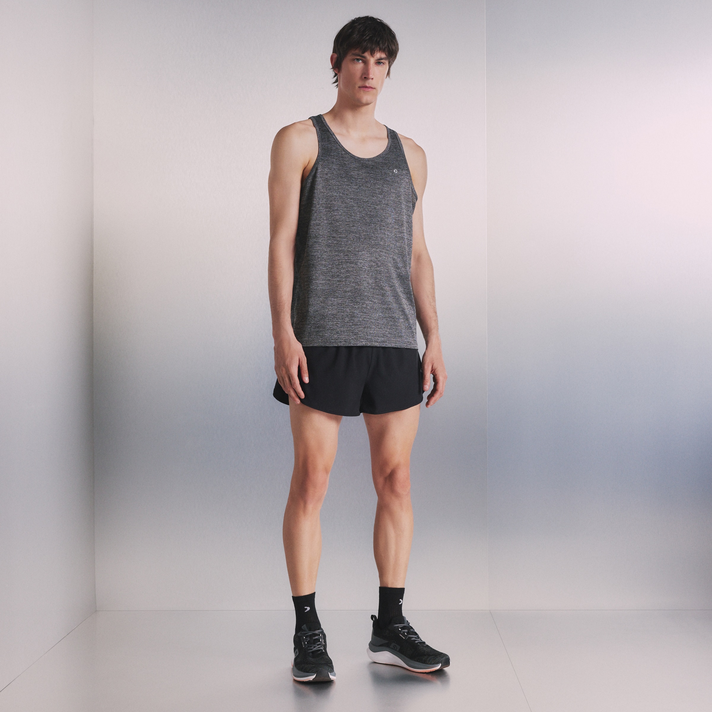 Camiseta de running de hombre Boomerang - Gris Gris-2