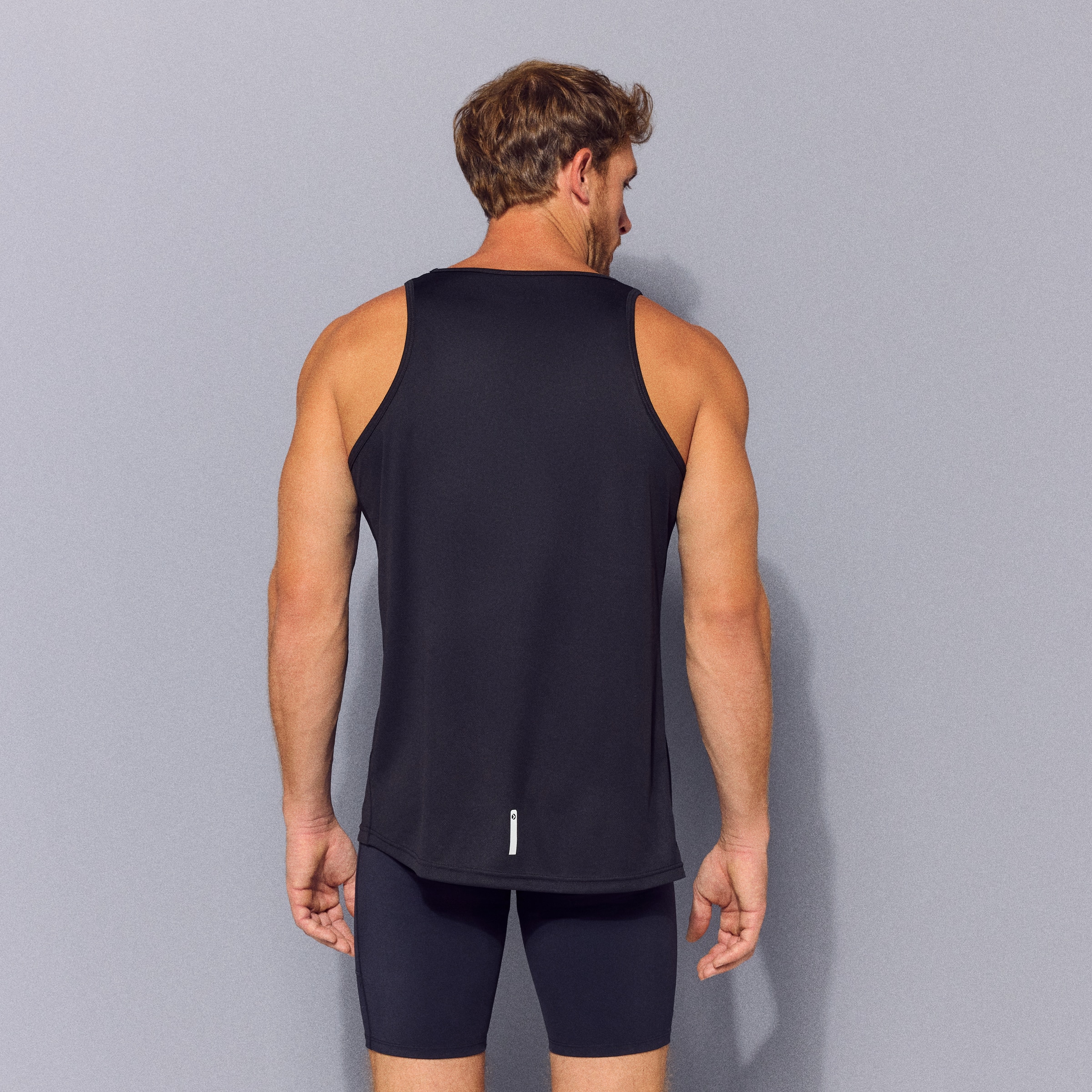 Camiseta de running de hombre Boomerang - Negro Negro-3