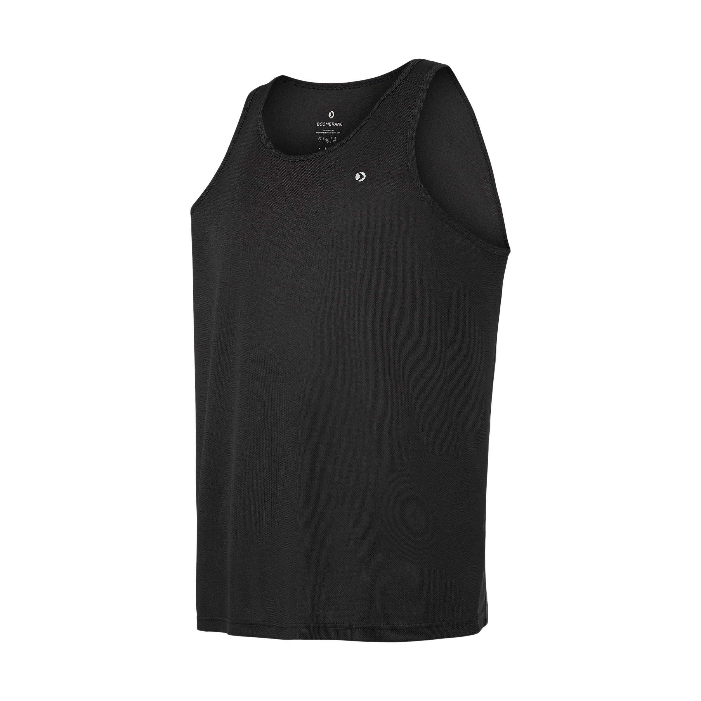 Camiseta de running de hombre Boomerang - Negro Negro-4
