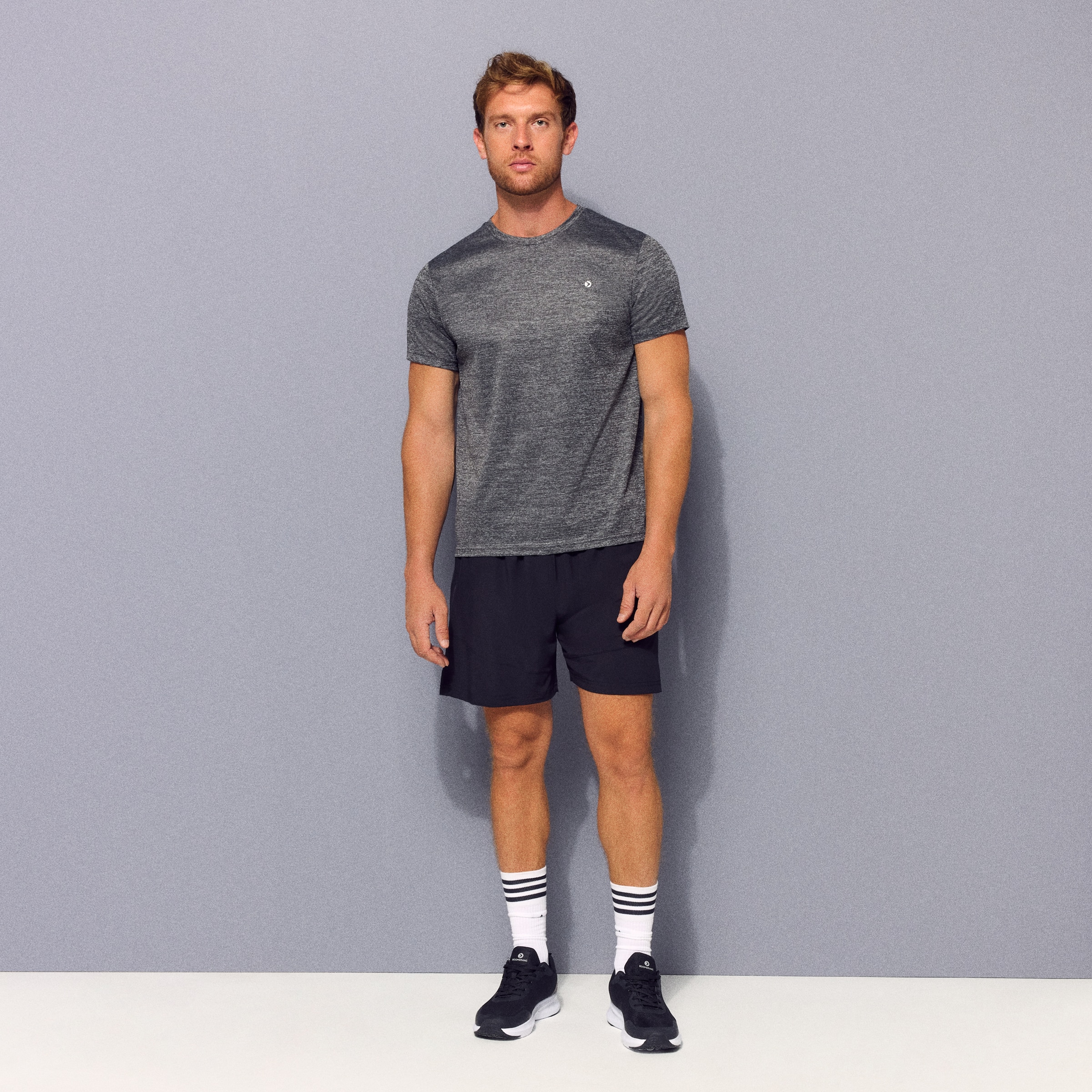 Camiseta de running de hombre Boomerang - Gris Gris-2
