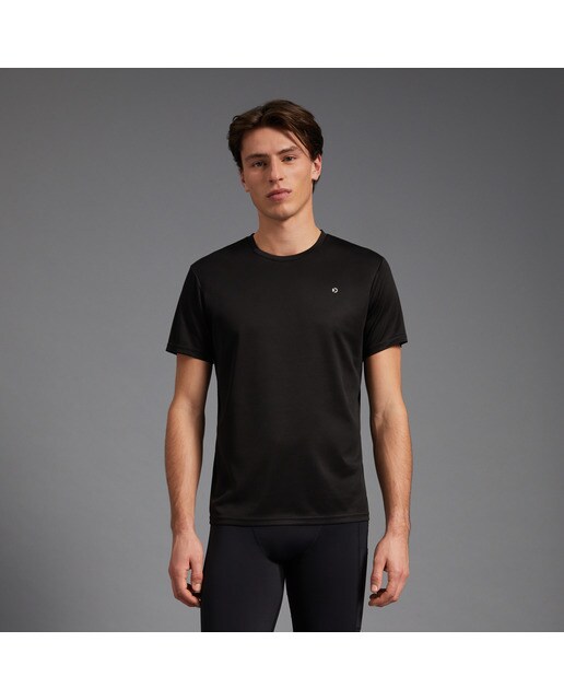 Camiseta de running de hombre Boomerang - Negro Negro-1