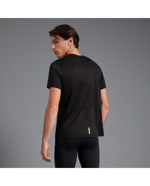 Camiseta de running de hombre Boomerang - Negro Negro-3