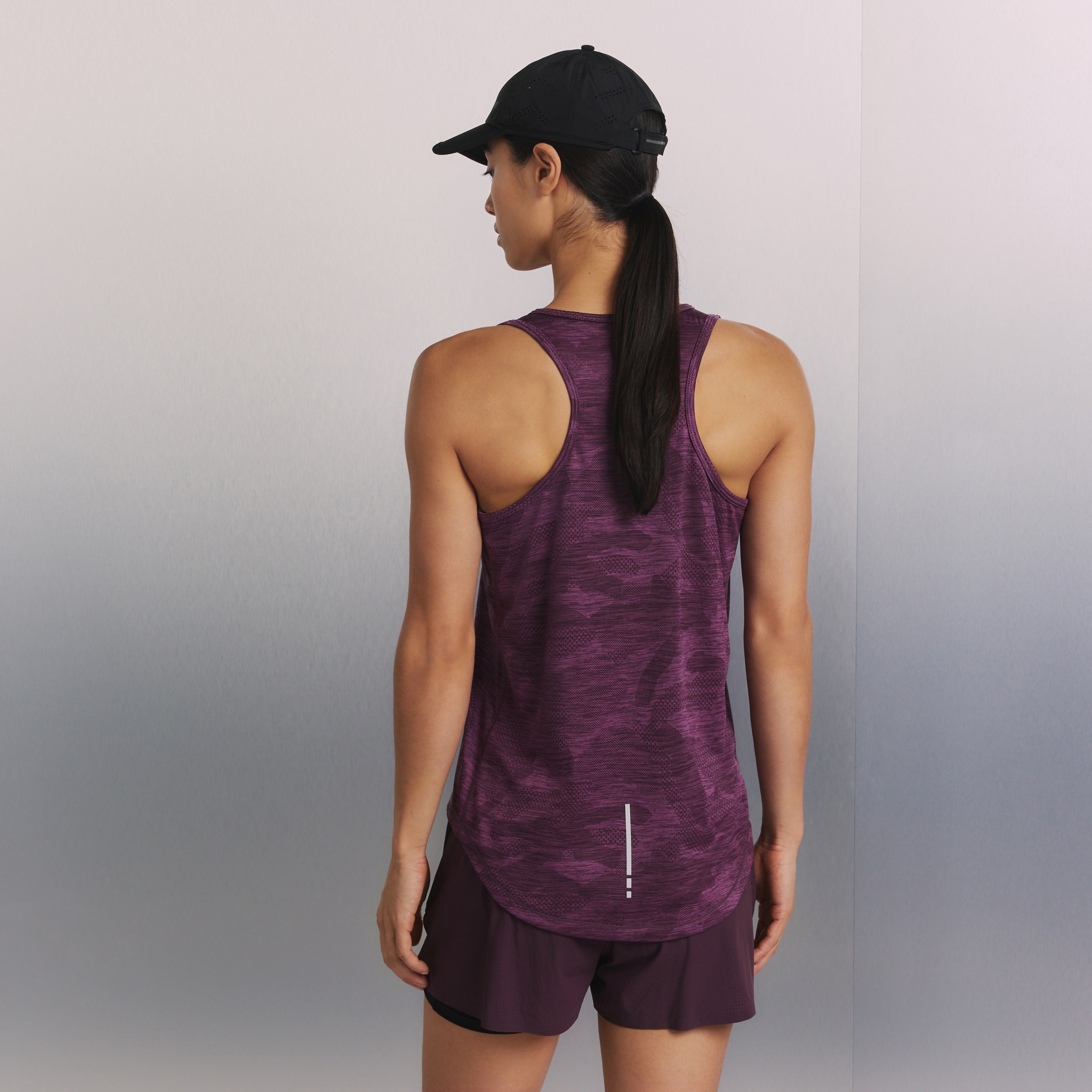 Tank Top de Running de Mulher Bordeaux-3