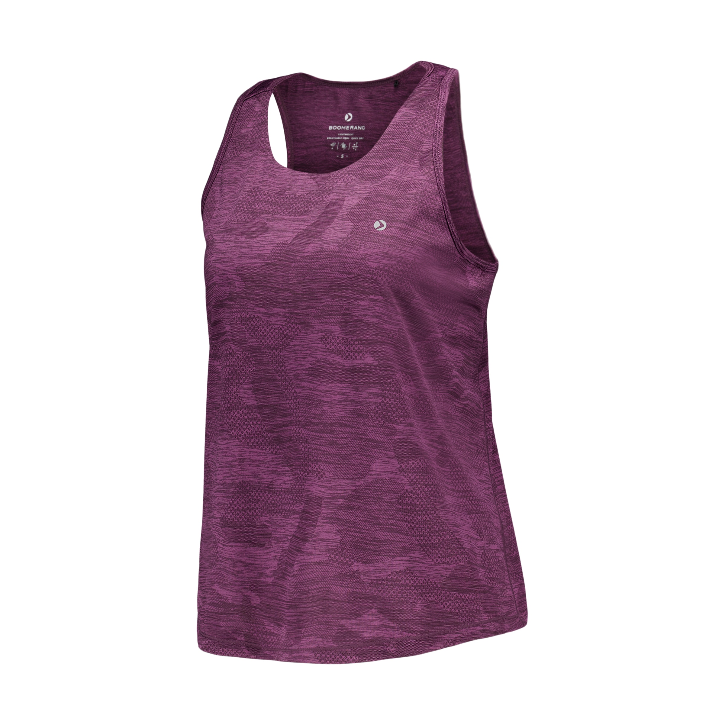 Tank Top de Running de Mulher Bordeaux-4