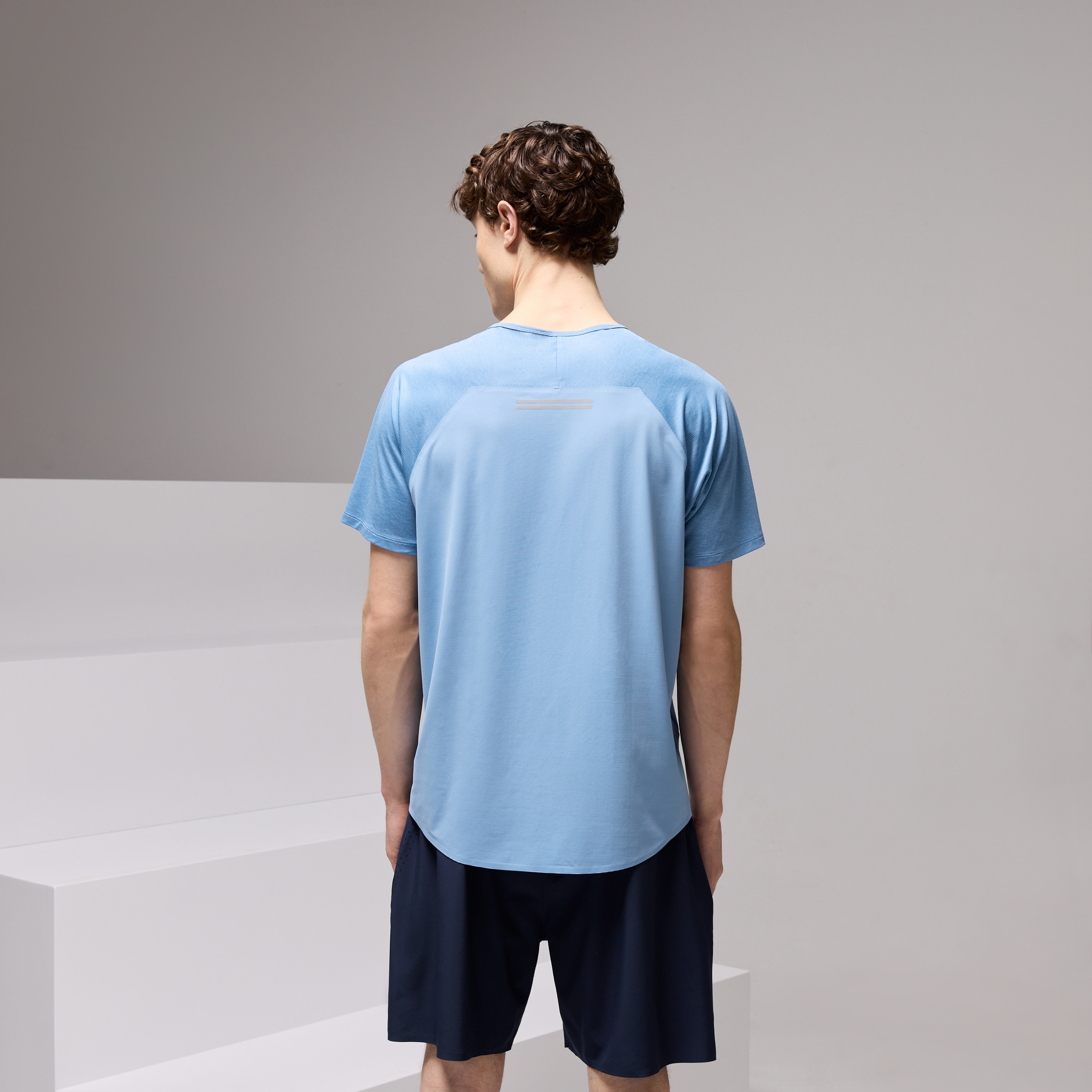 Camiseta de running de hombre Boomerang - Azul Azul-3