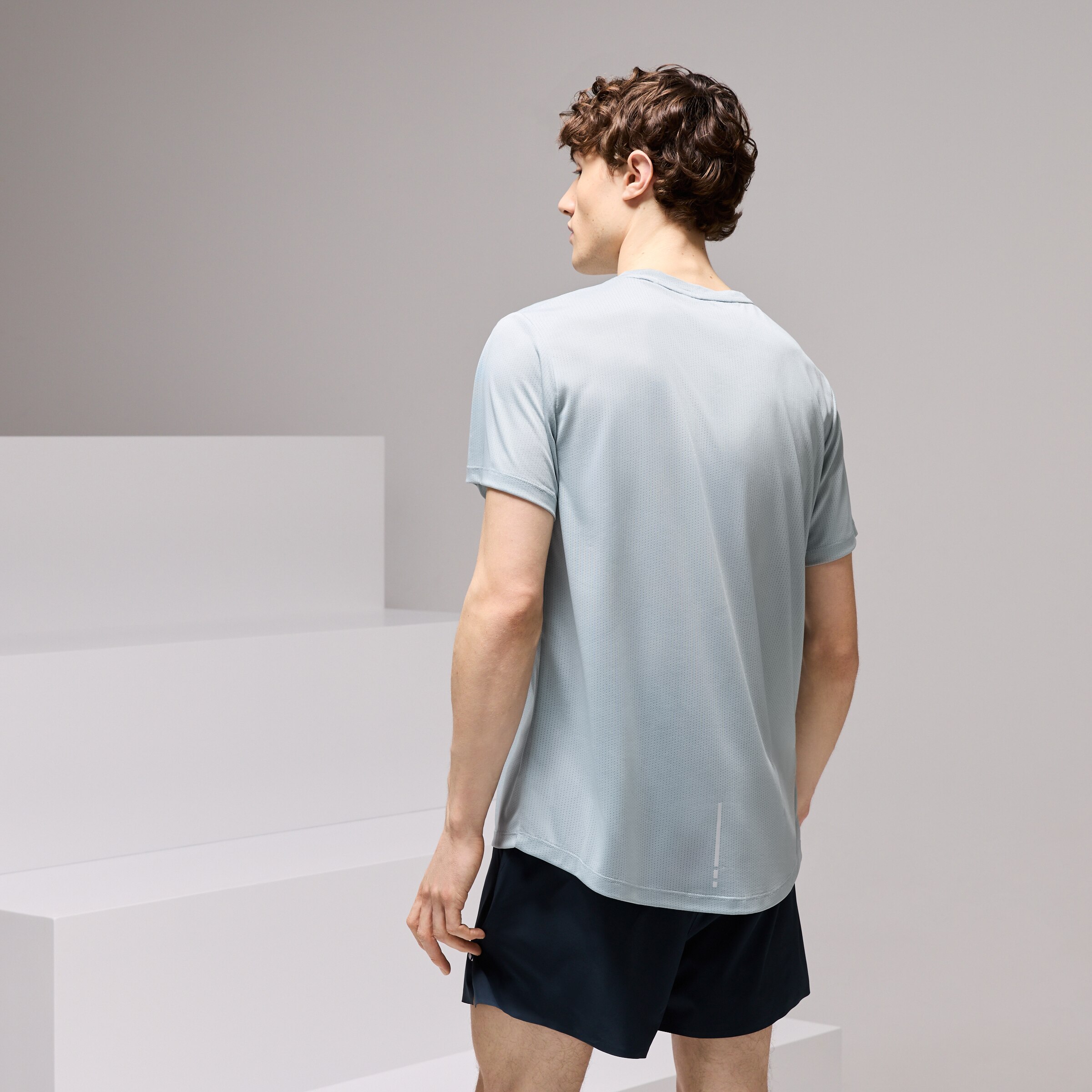 T-shirt de Running de Homem Verde-3