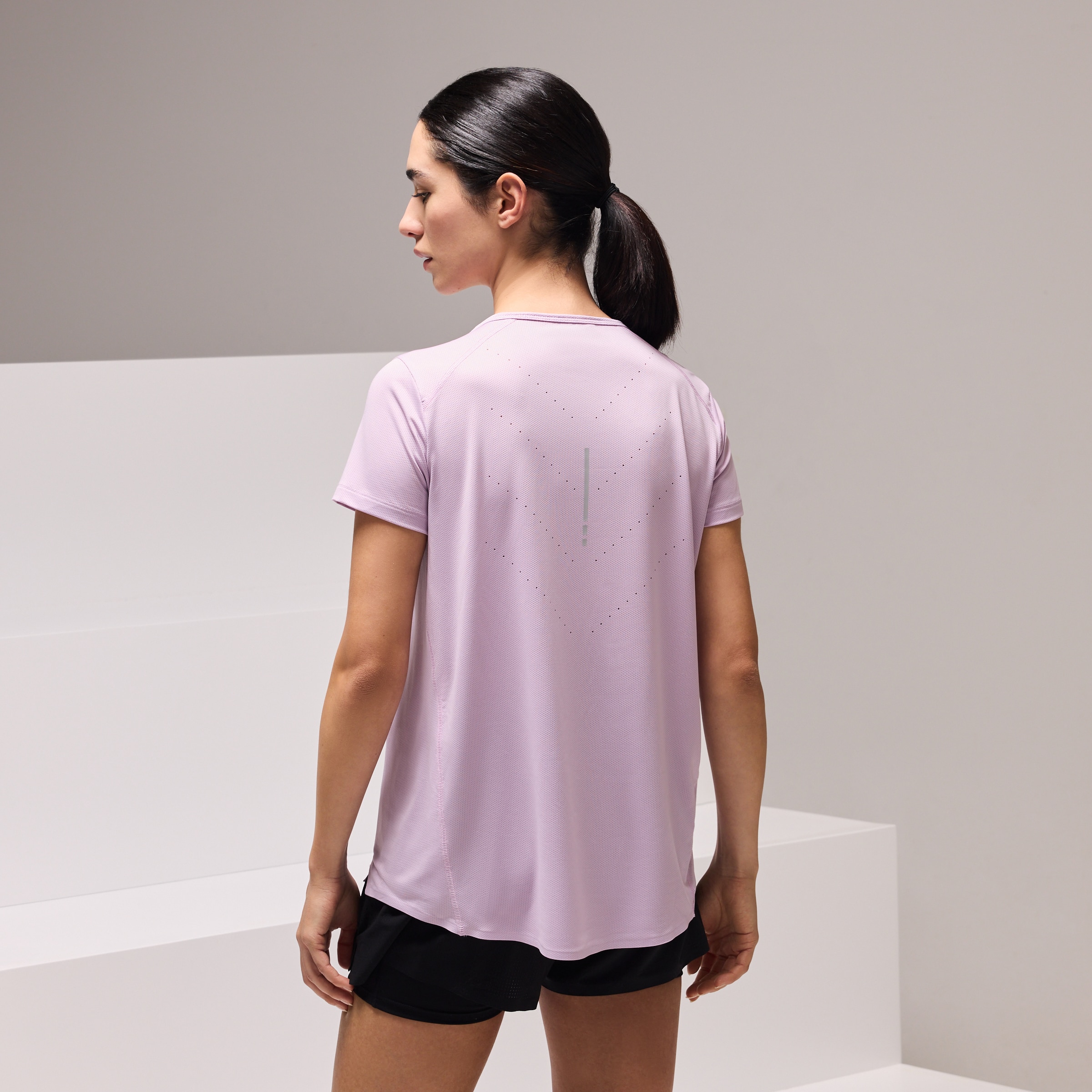 T-shirt de Running de Mulher Lilás-3