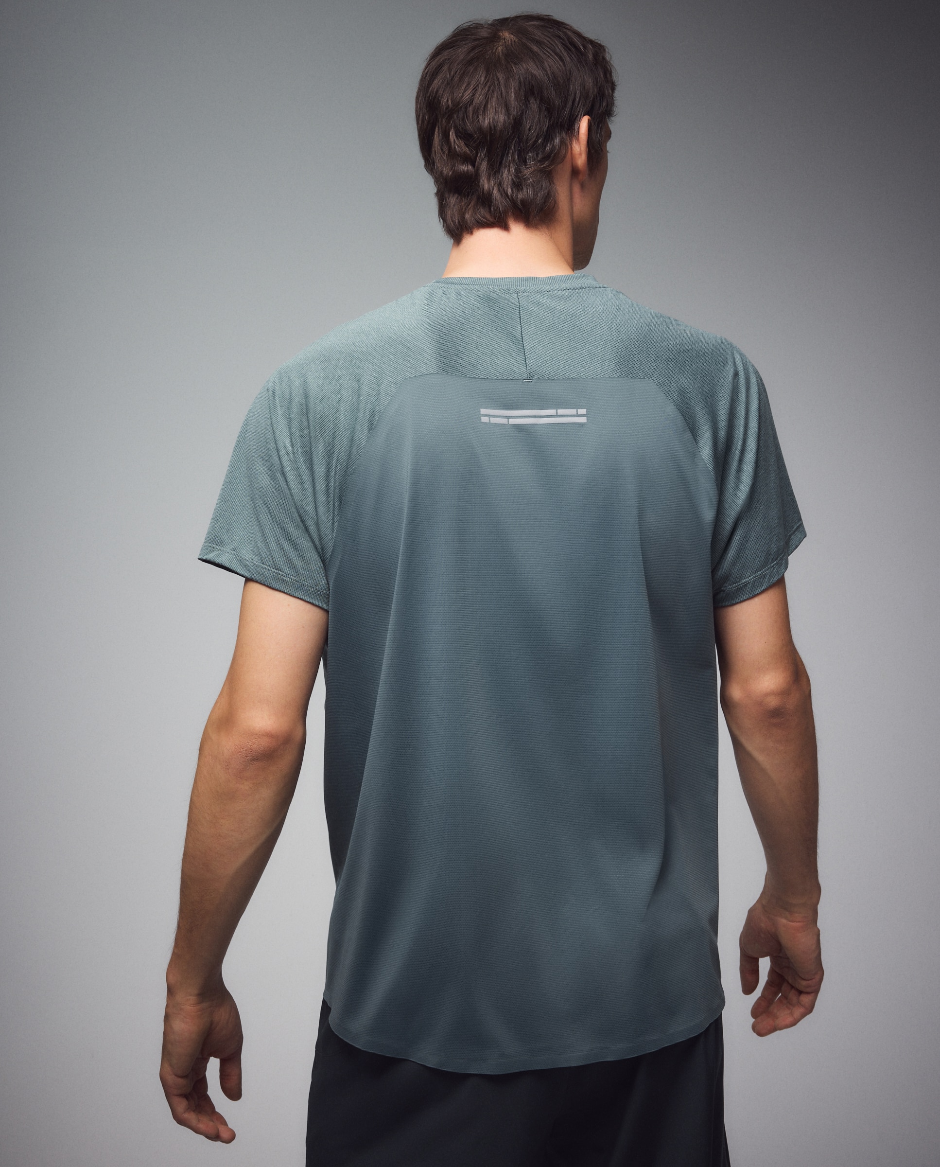 T-shirt de Running de Homem Verde-3