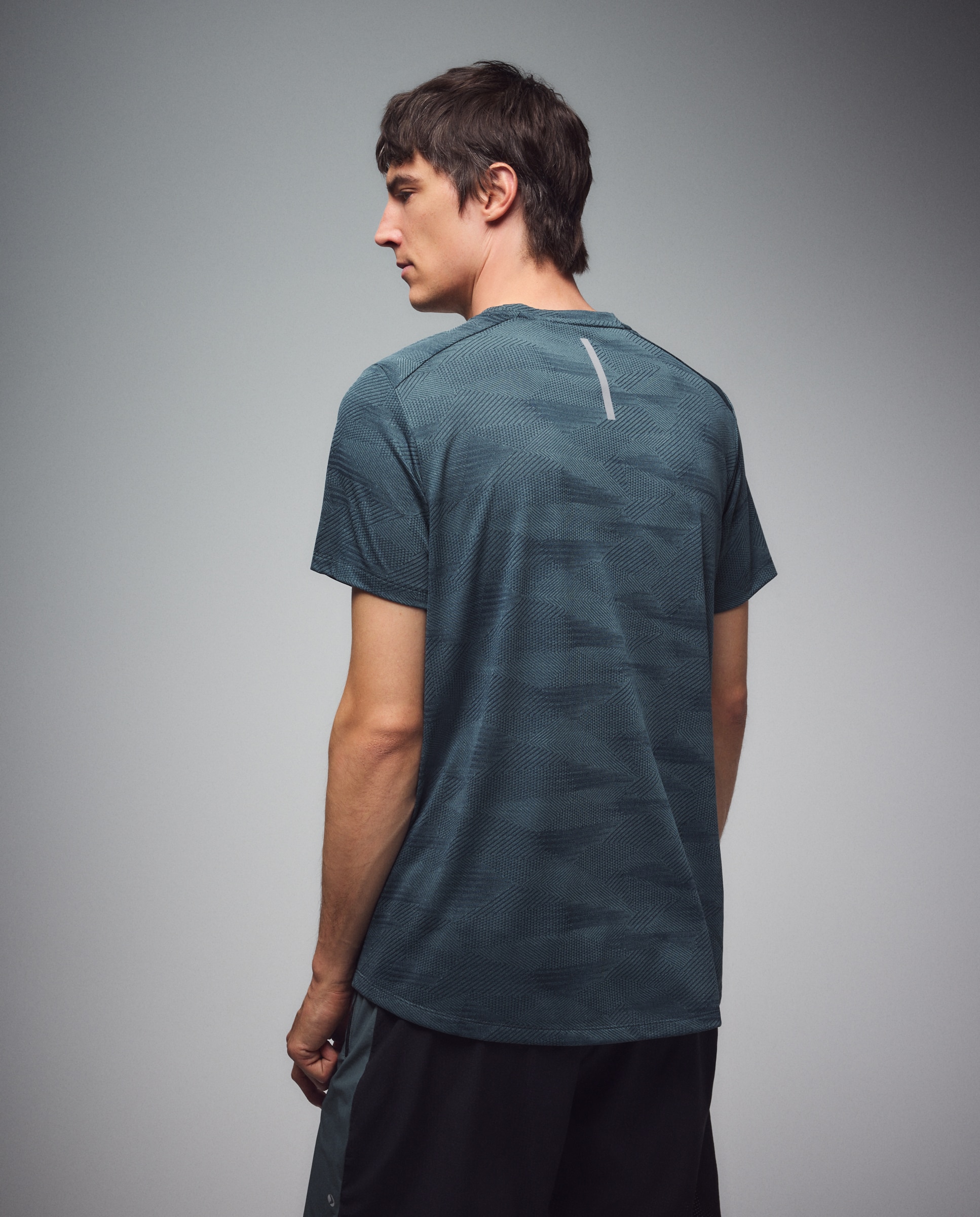 T-shirt de Running de Homem Verde-3