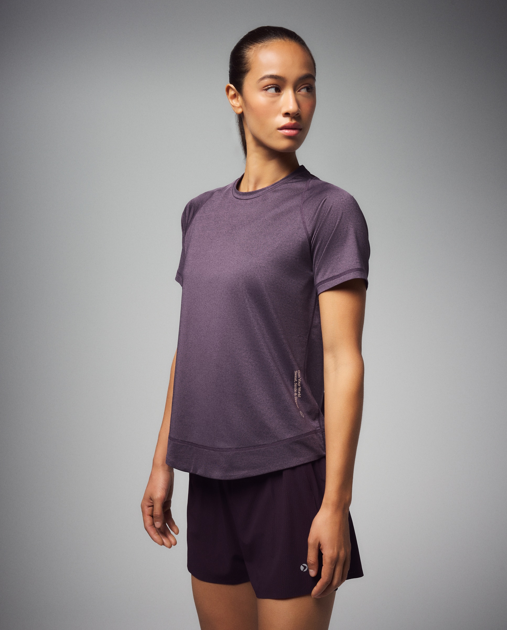 Camiseta de running de Boomerang de mujer - Purpura Purpura-1