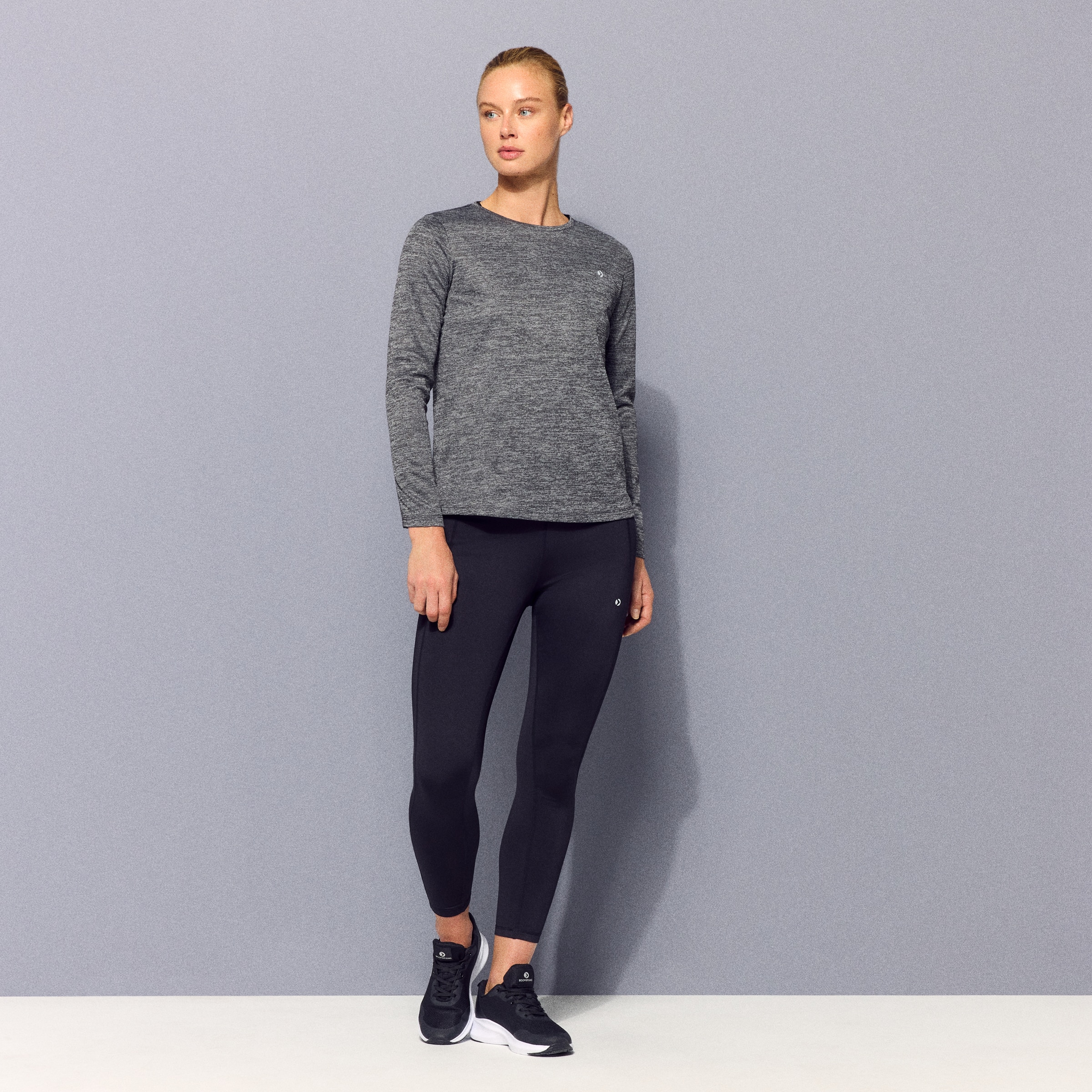 Camiseta de running de mujer Boomerang - Gris Gris-2