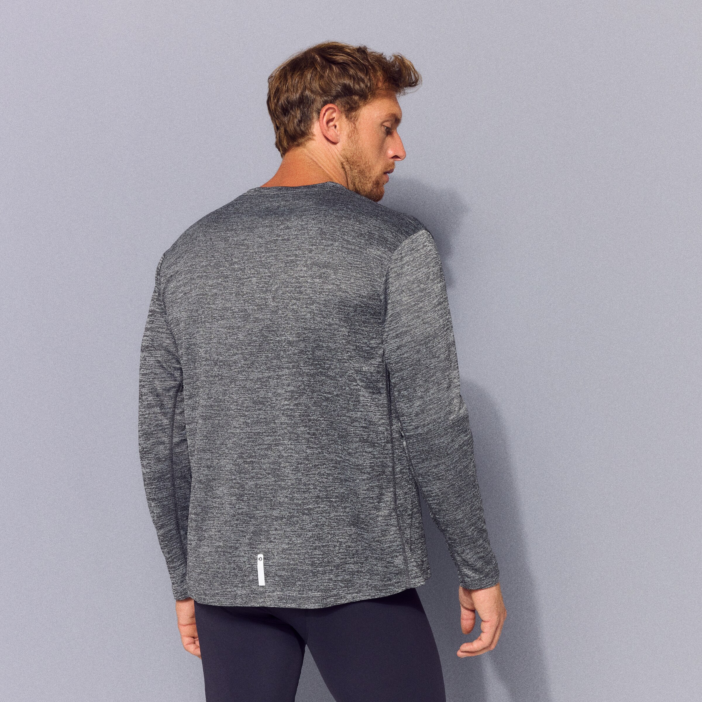T-shirt de Running de Homem Cinzento-escuro-3