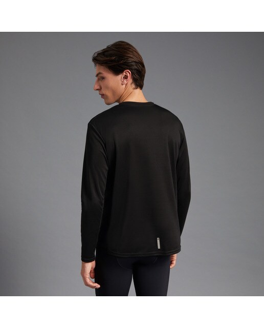 Camiseta de running de hombre Boomerang - Negro Negro-3