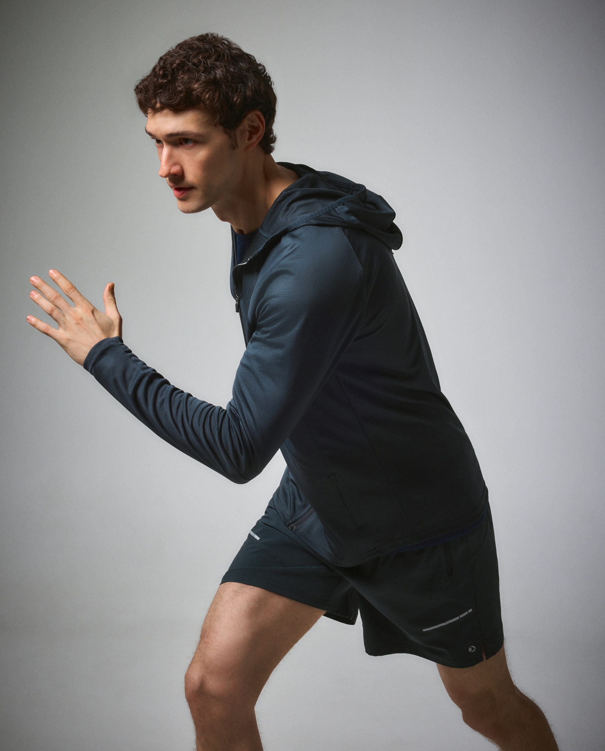 Sweatshirt de Running de Homem Verde-5