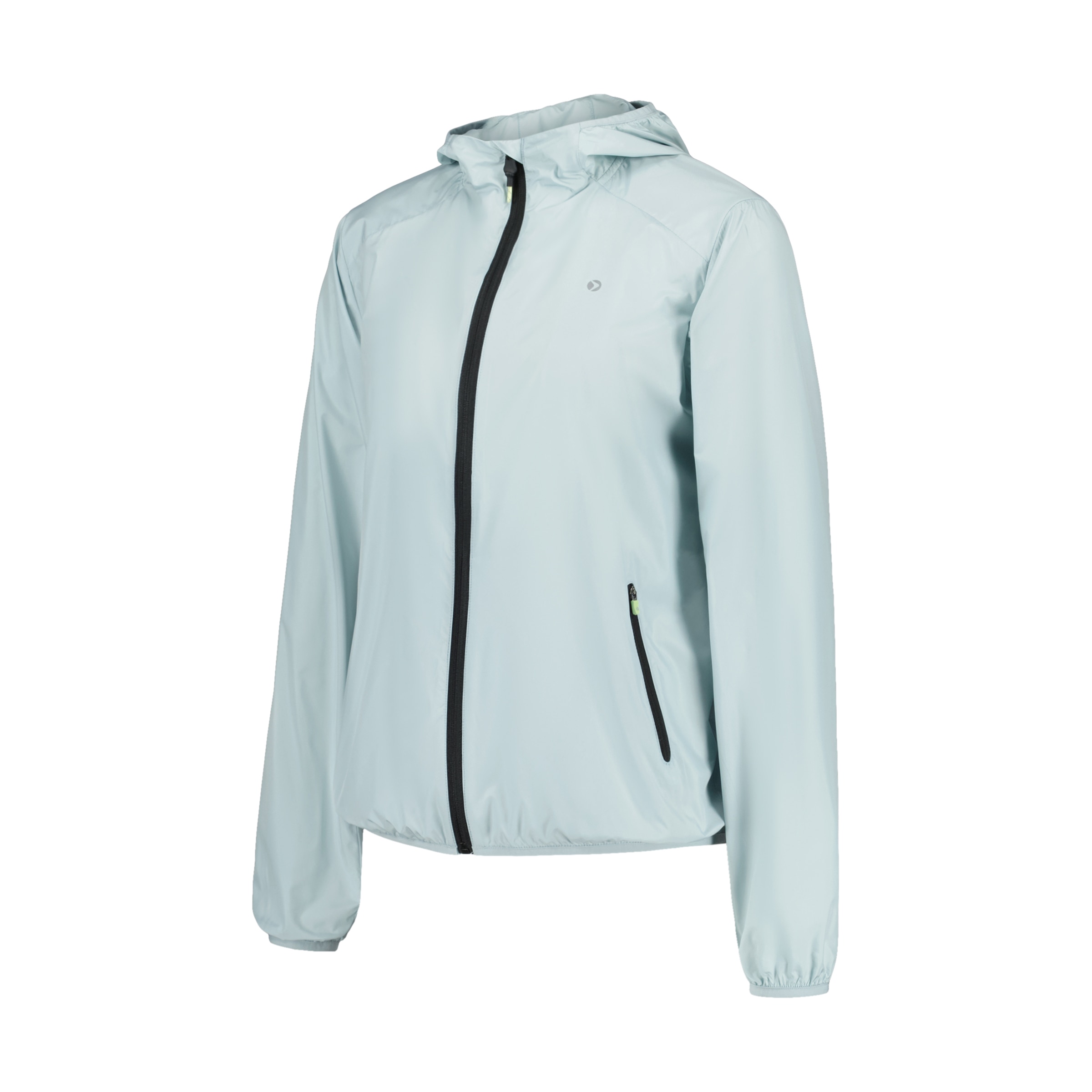 Corta-Vento de Running de Mulher Verde-claro-5