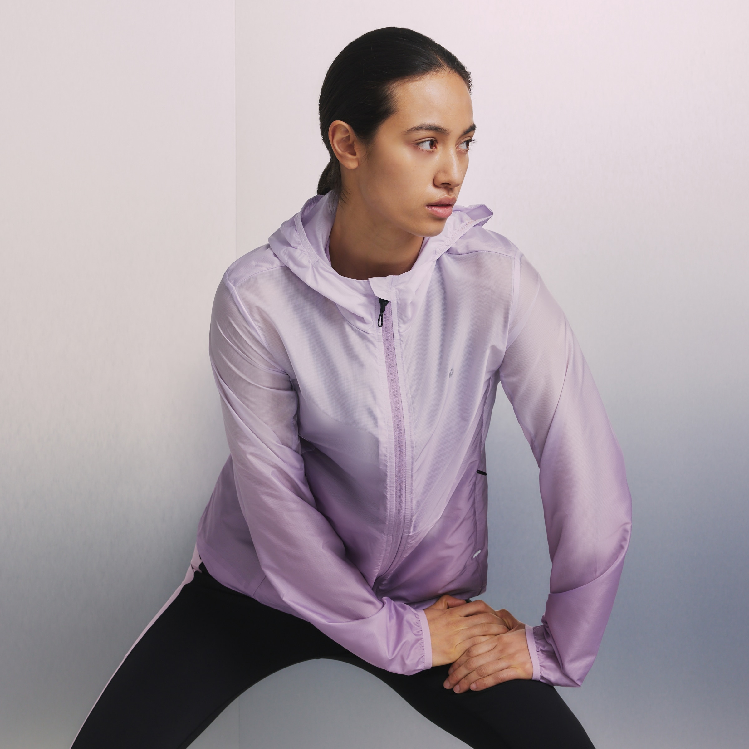 Corta-Vento de Running de Mulher Lilás-2