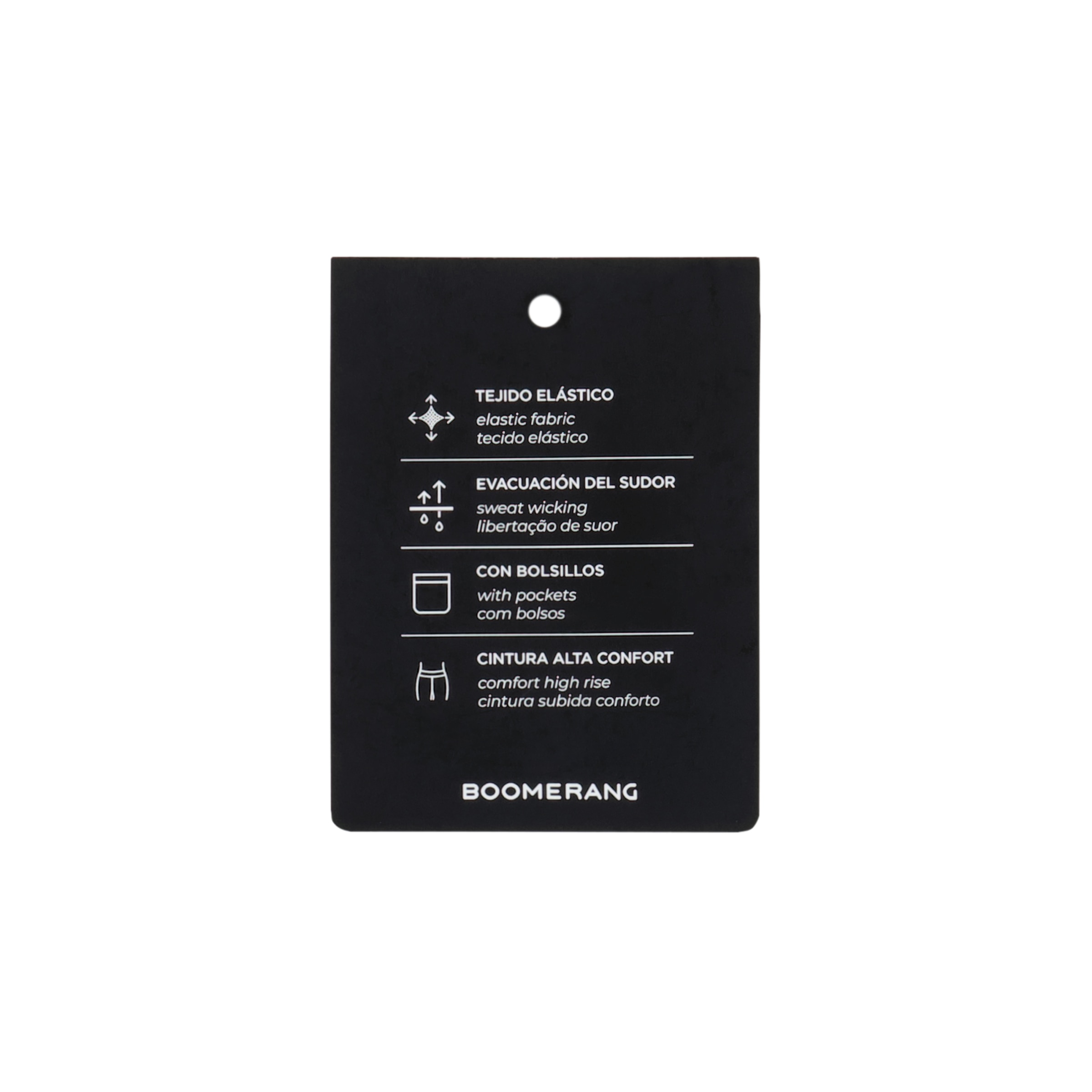 Malla de running de mujer Boomerang - Negro Negro-6