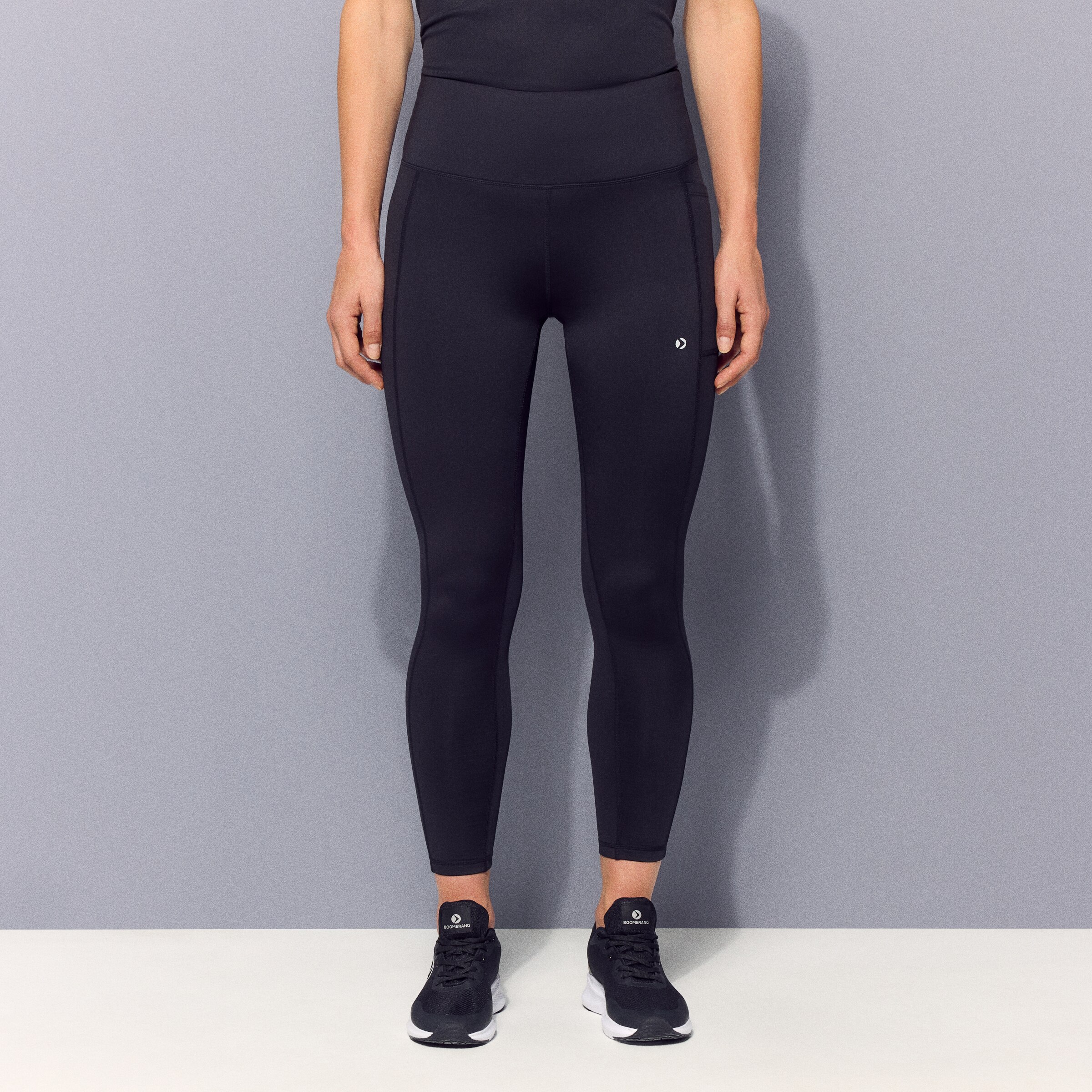 Leggings Compridos Running Térmicos de Mulher Preto-2