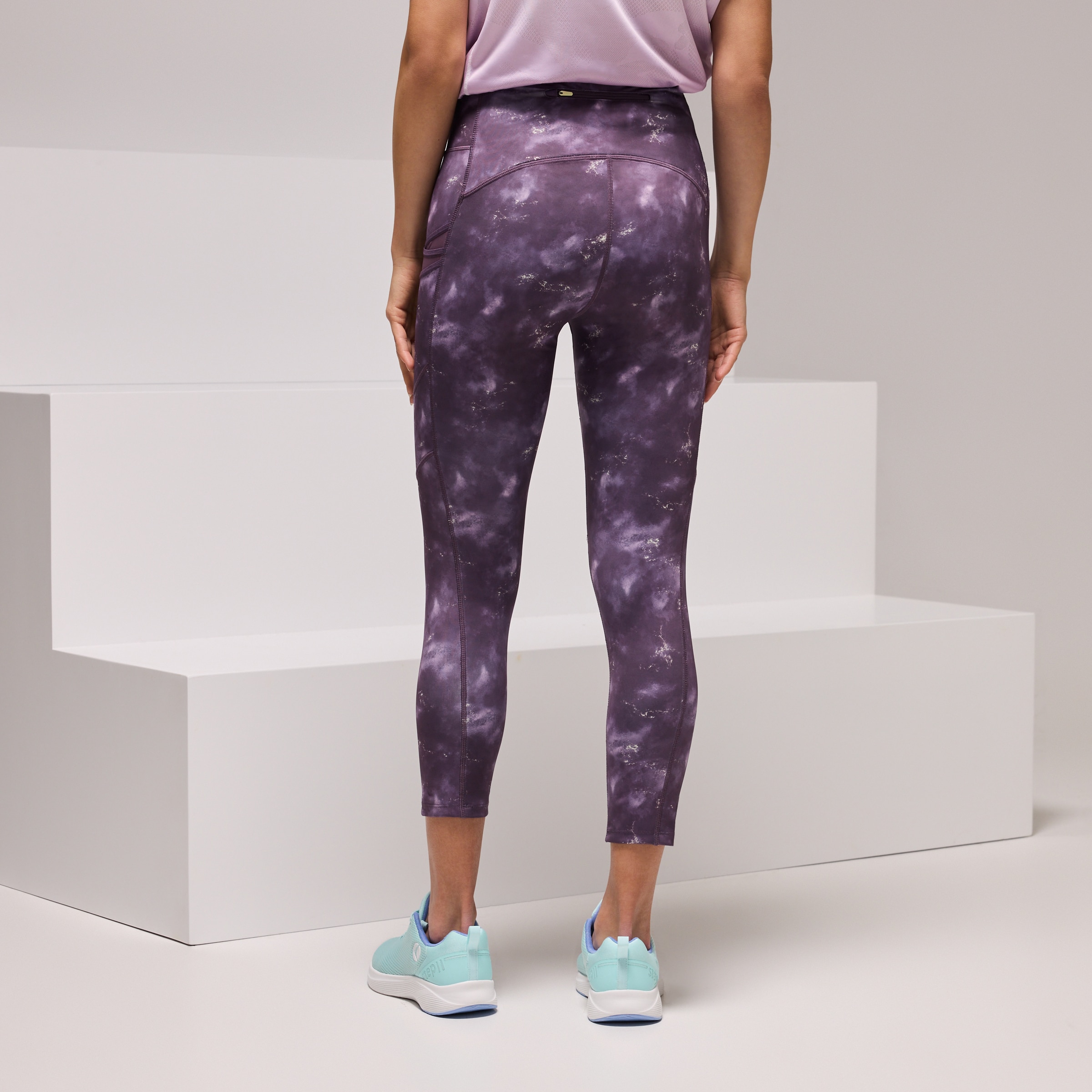 Leggings 7/8 de Running de Mulher Lilás-3