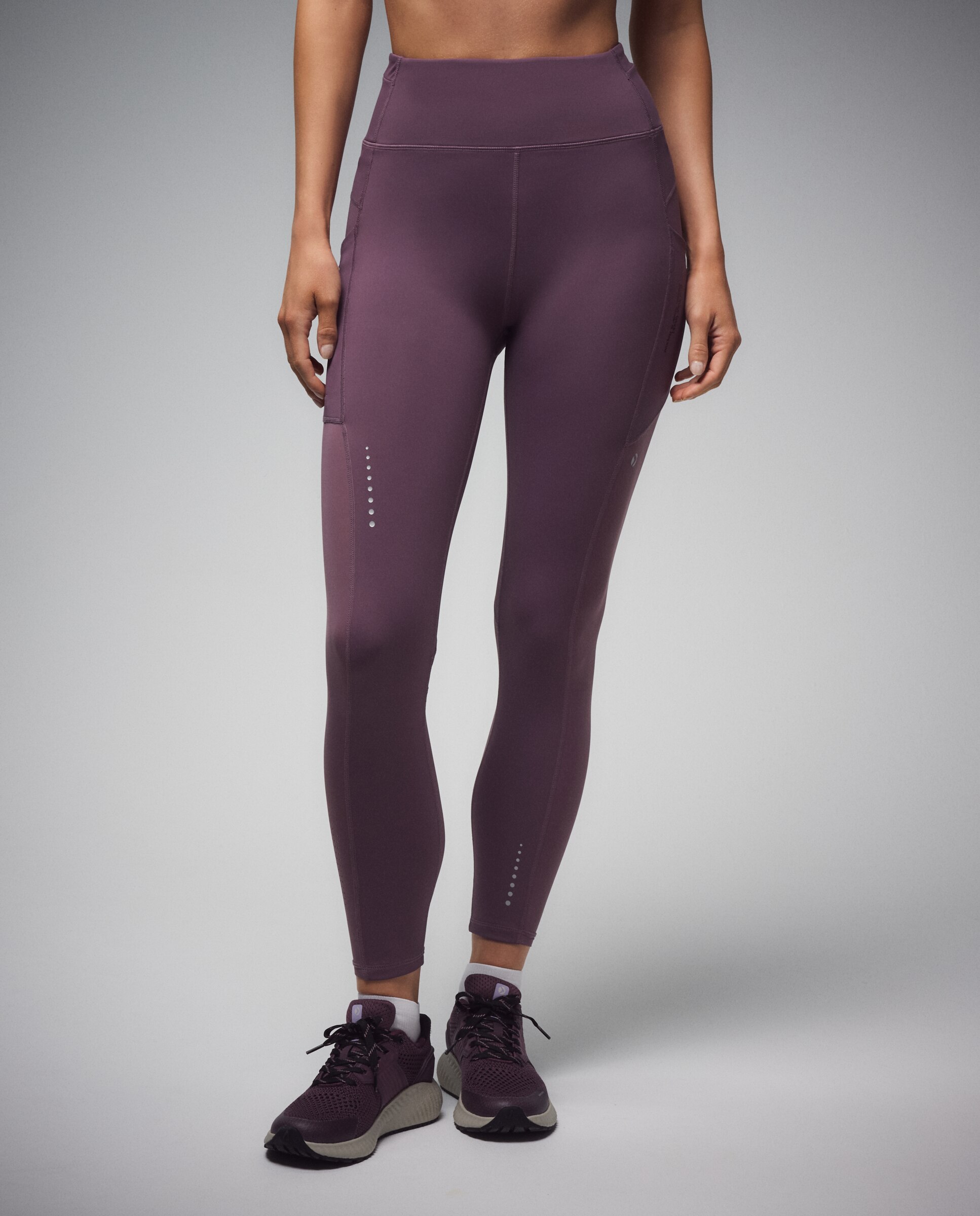 Malla de running de Boomerang de mujer - Purpura Purpura-2