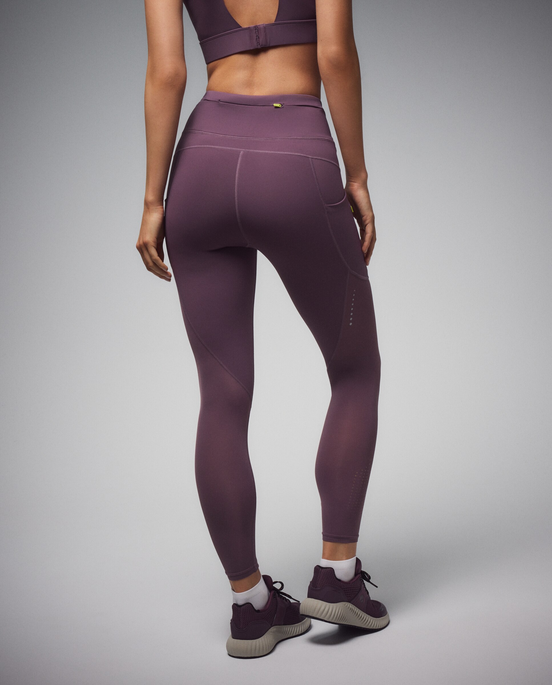 Malla de running de Boomerang de mujer - Purpura Purpura-3