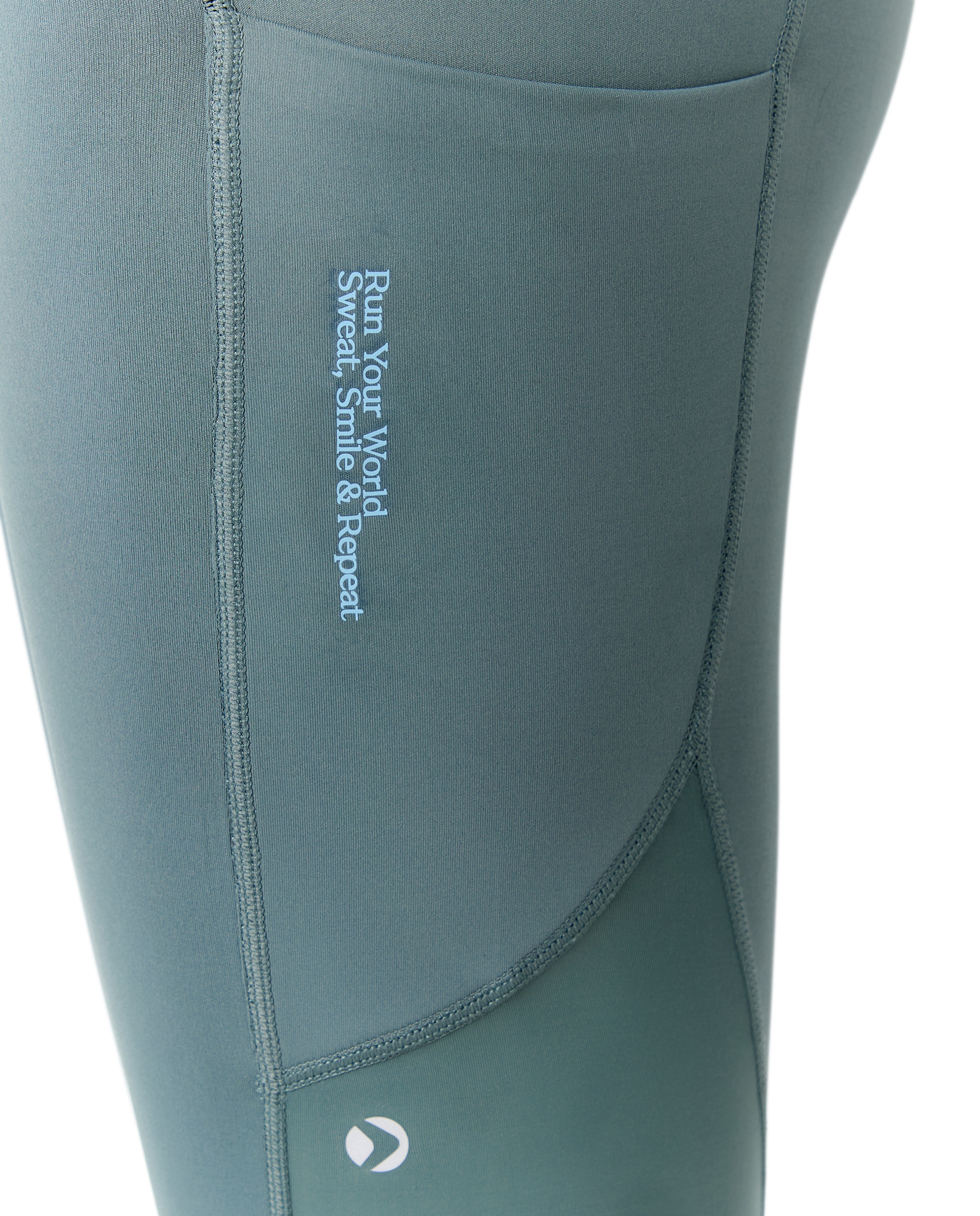 Leggings de Running de Mulher Verde-7