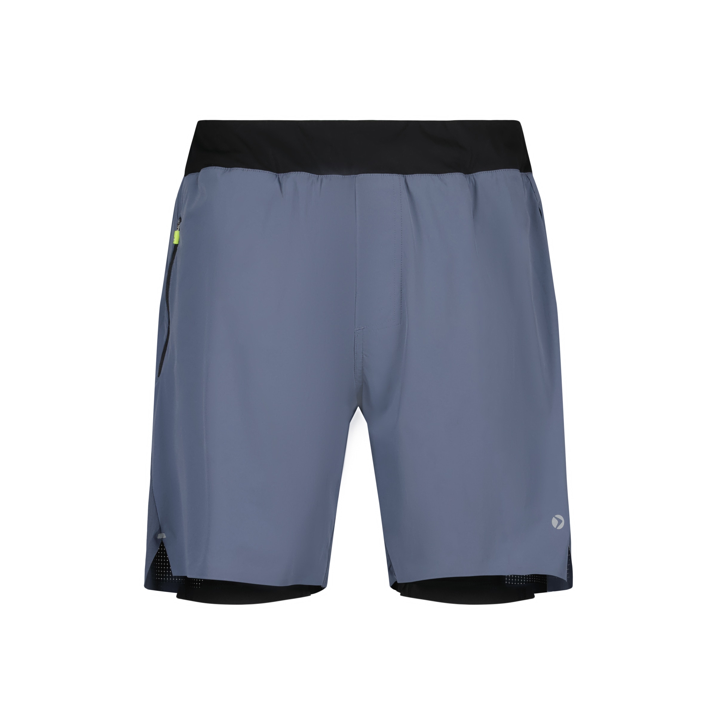 Calções 2 em 1 de Running de Homem Antracite-4