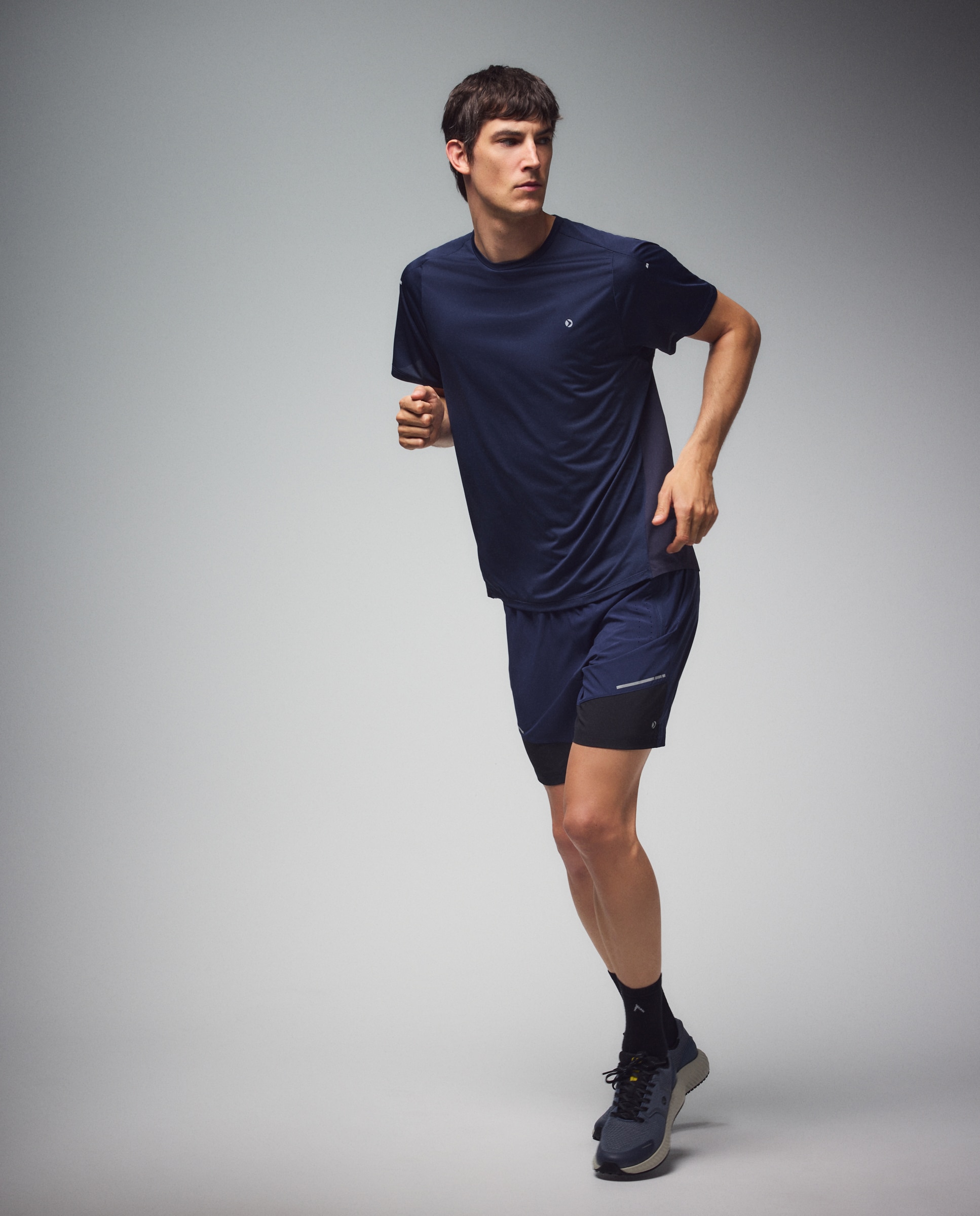 Pantalón corto de running de Boomerang de hombre - Azul marino Azul marino-1
