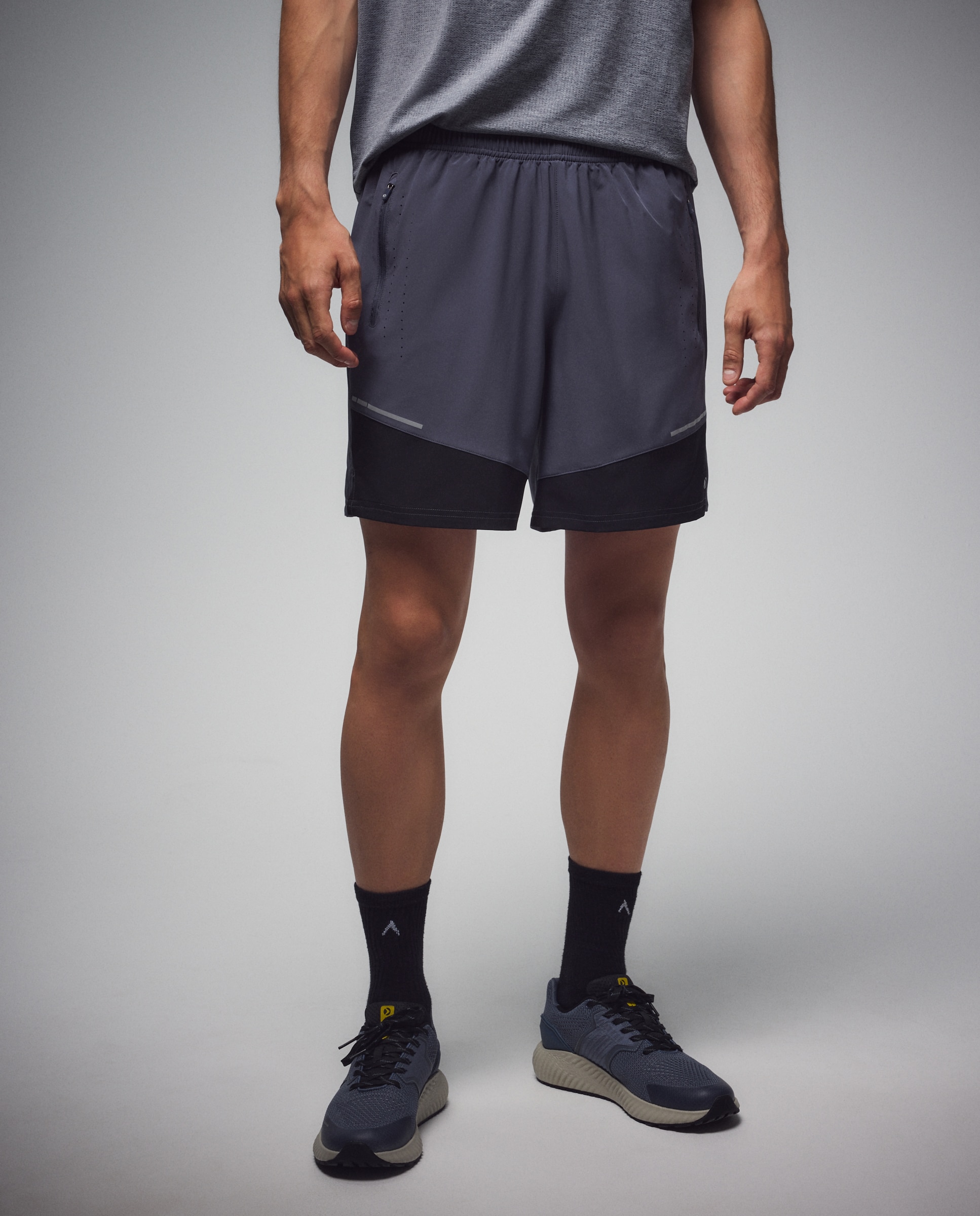 Pantalón corto de running de Boomerang de hombre - Gris claro Gris claro-2