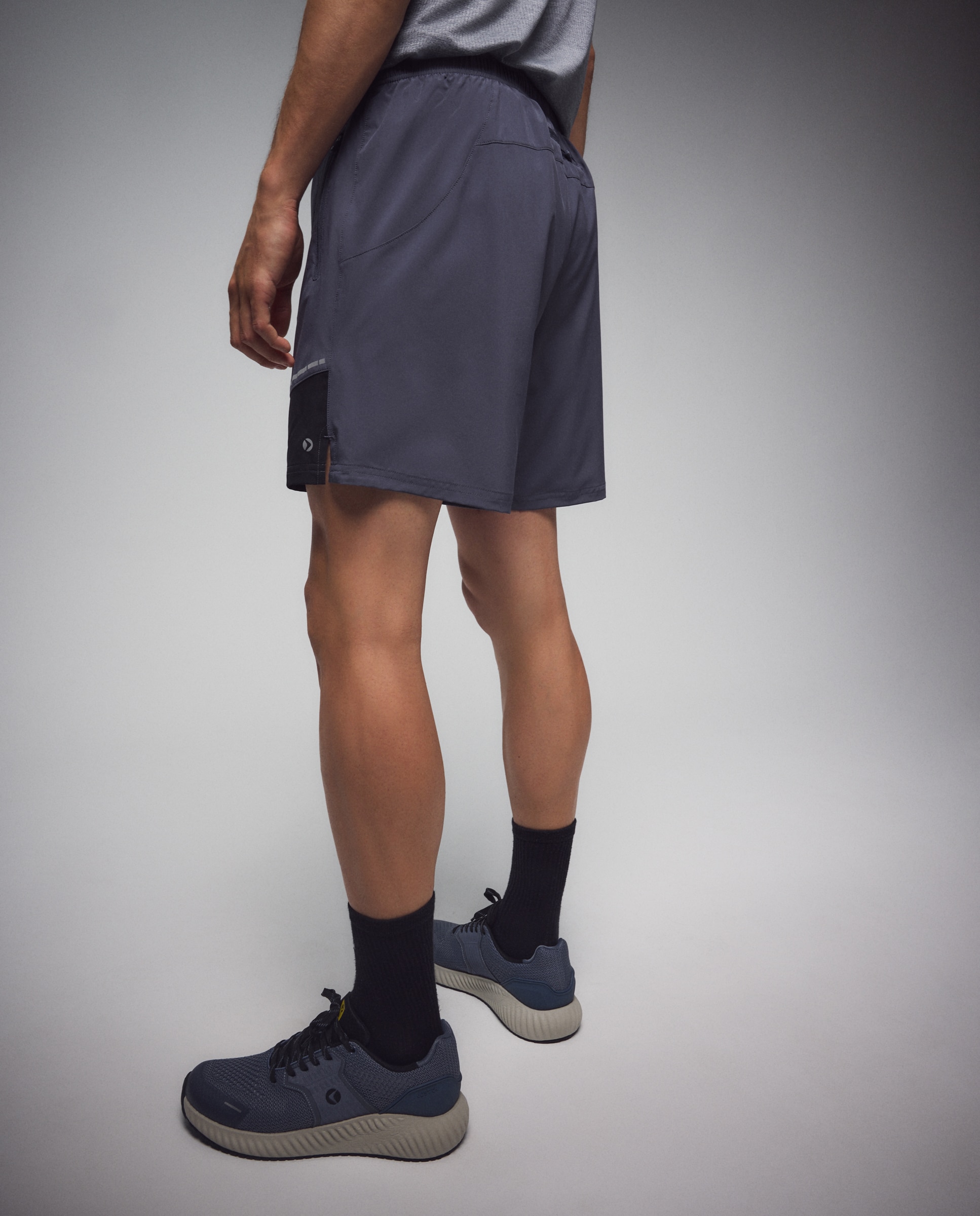Pantalón corto de running de Boomerang de hombre - Gris claro Gris claro-3