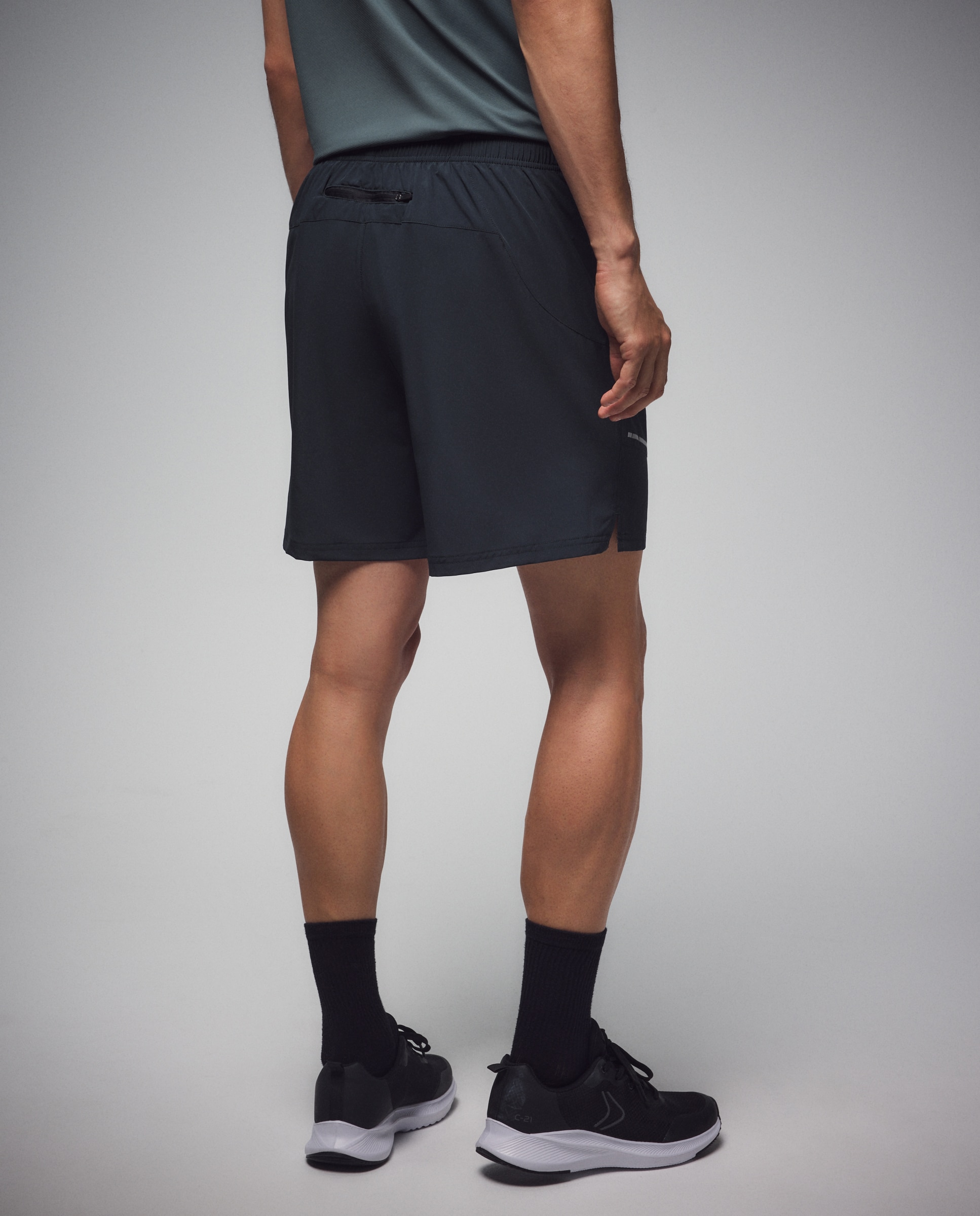 Pantalón corto de running de Boomerang de hombre - Verde Verde-4