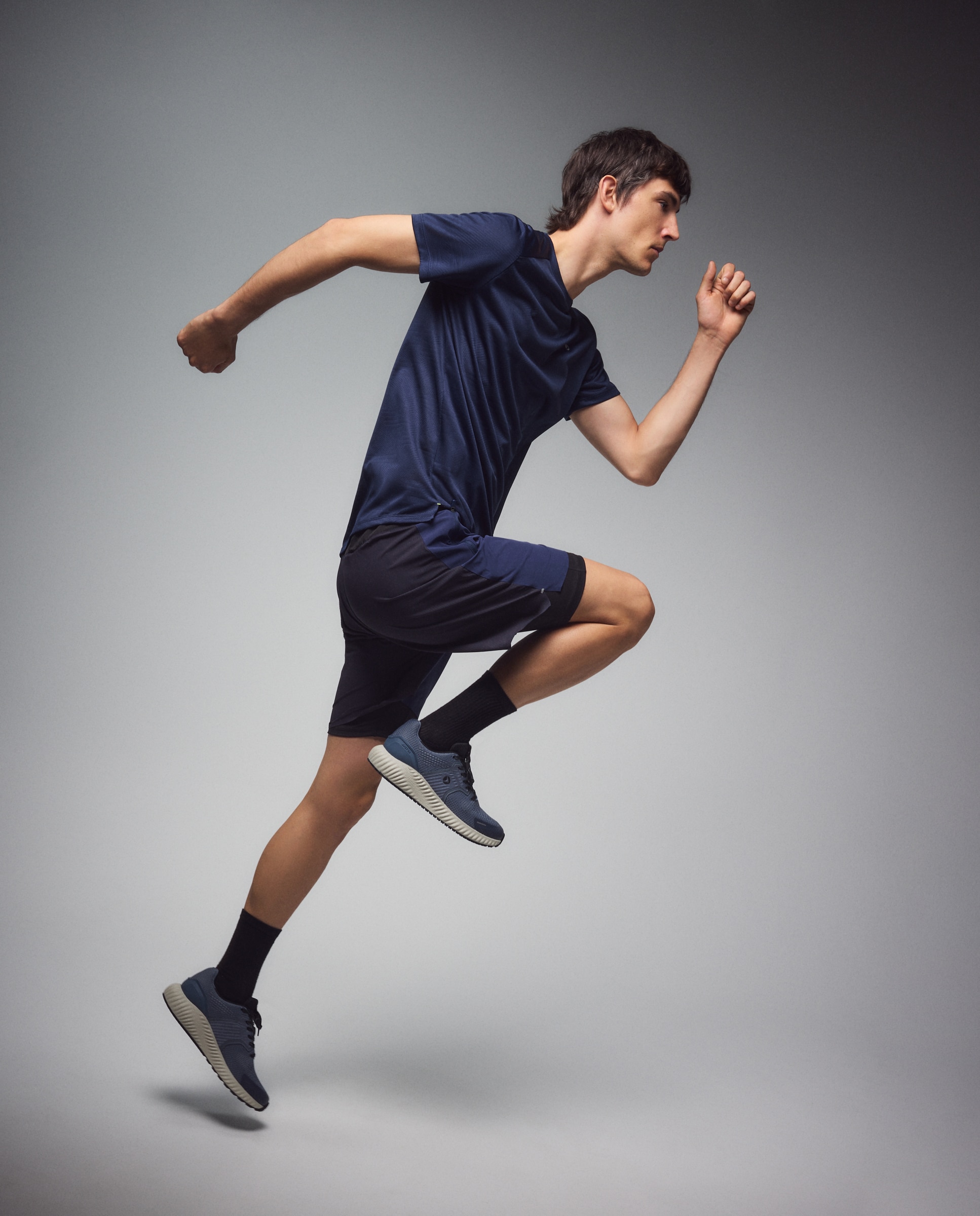 Pantalón corto de running de Boomerang de hombre - Azul marino Azul marino-1