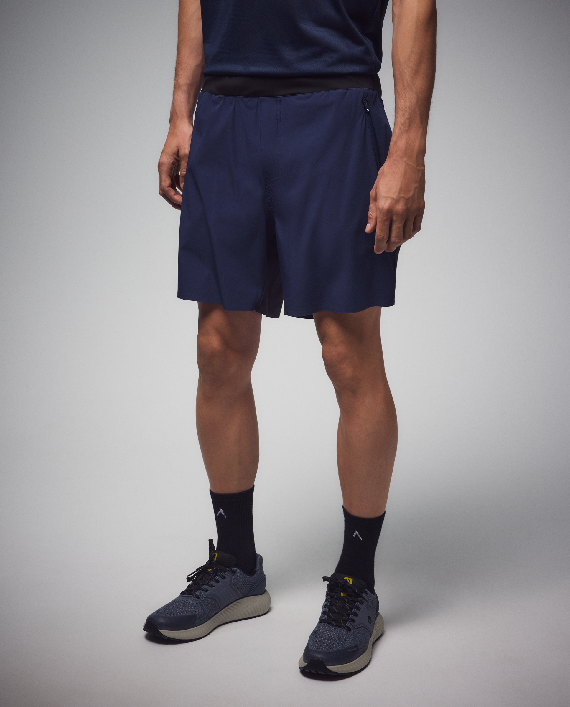 Pantalón corto de running de Boomerang de hombre - Azul marino Azul marino-2