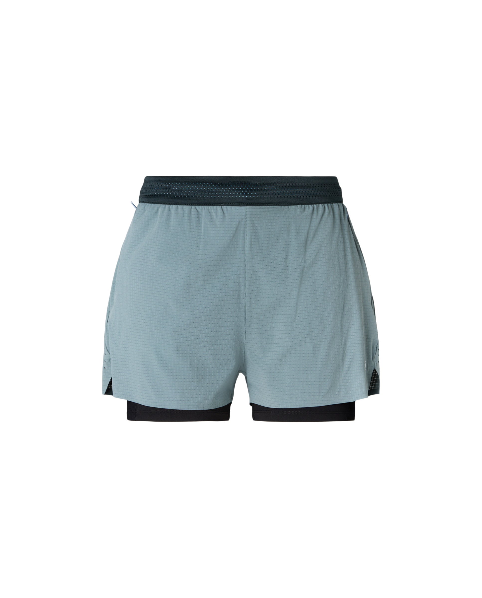 short 2 en 1 de running de mujer - Verde Verde-1