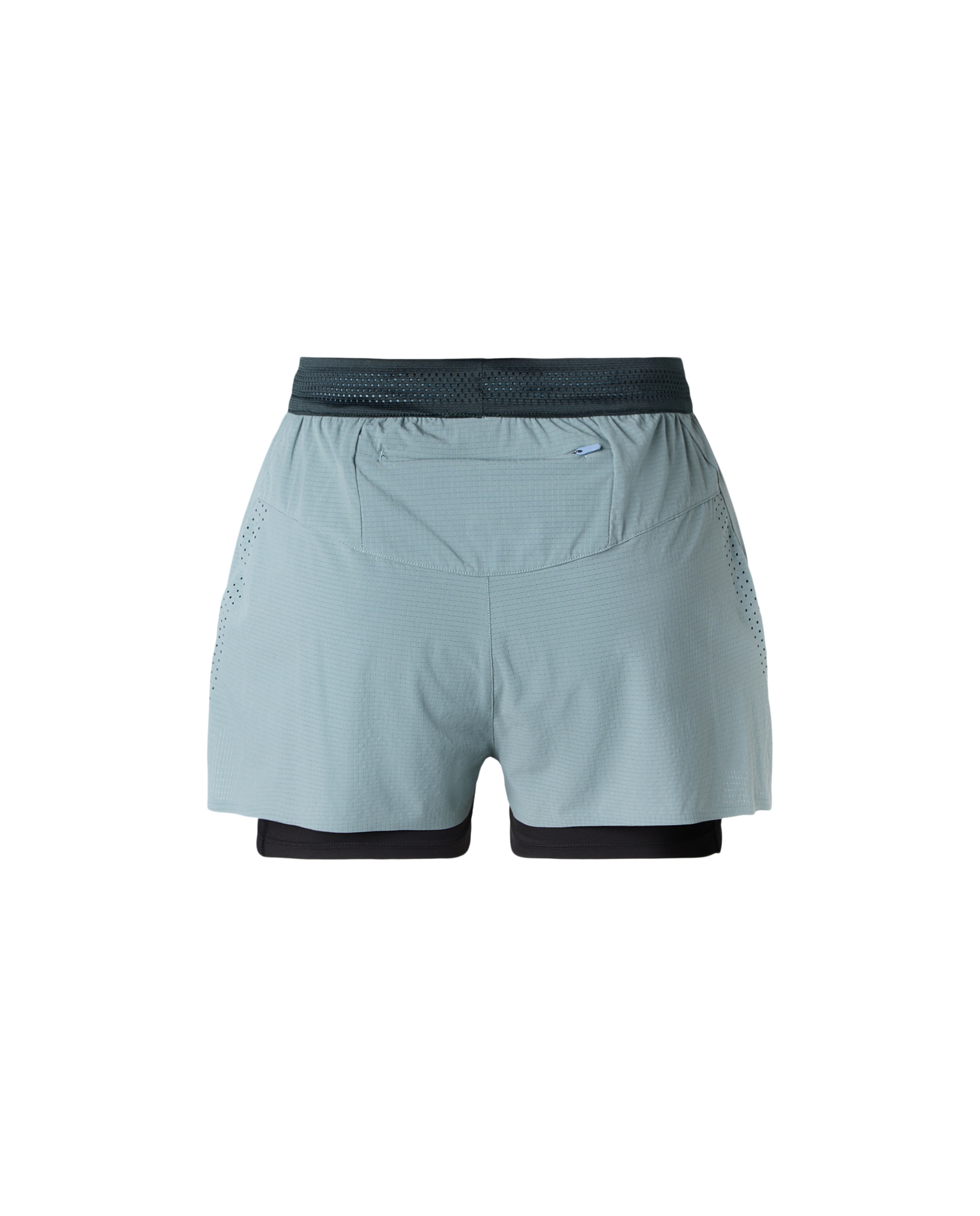 short 2 en 1 de running de mujer - Verde Verde-2