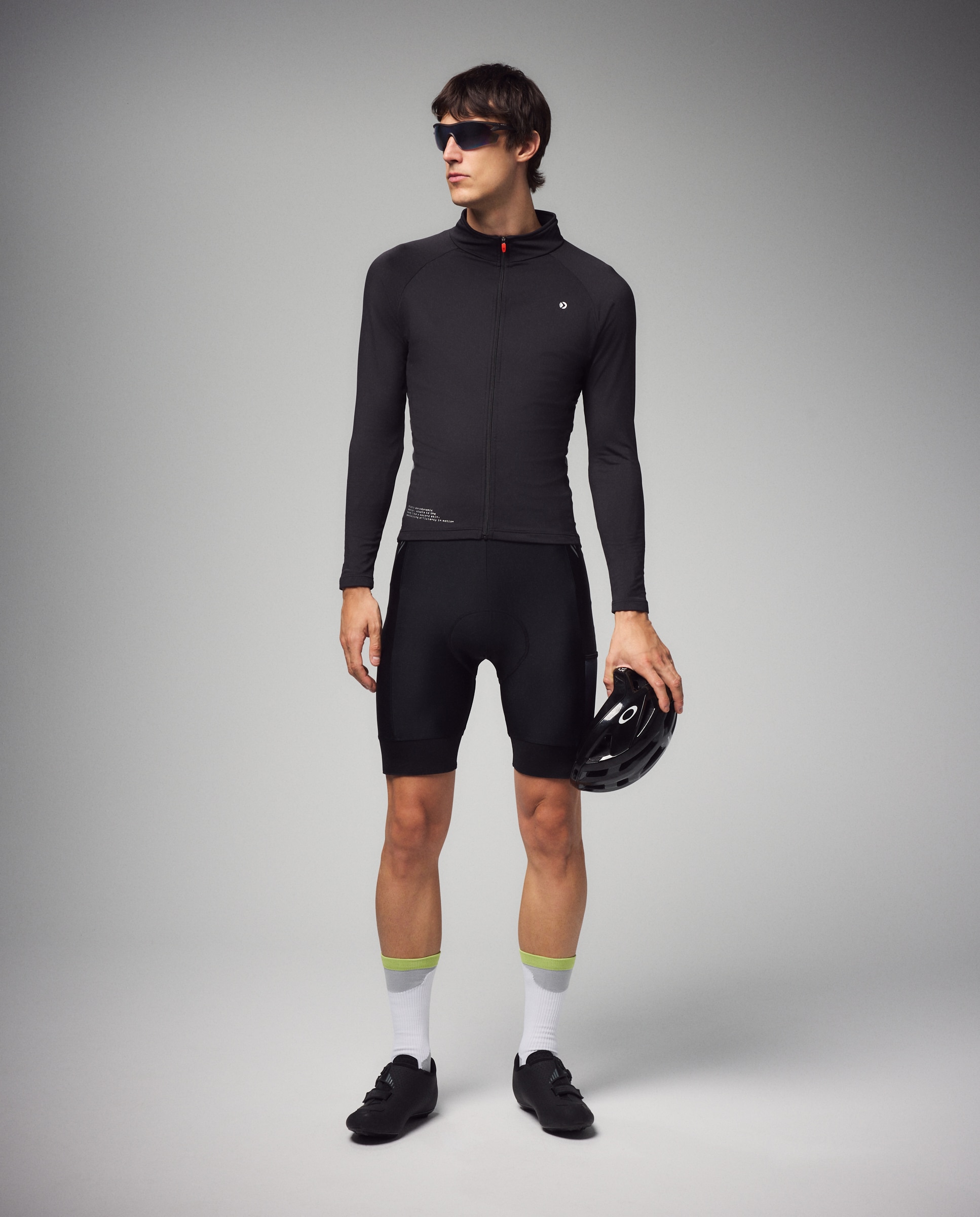 Casaco de Ciclismo de Homem Preto-2