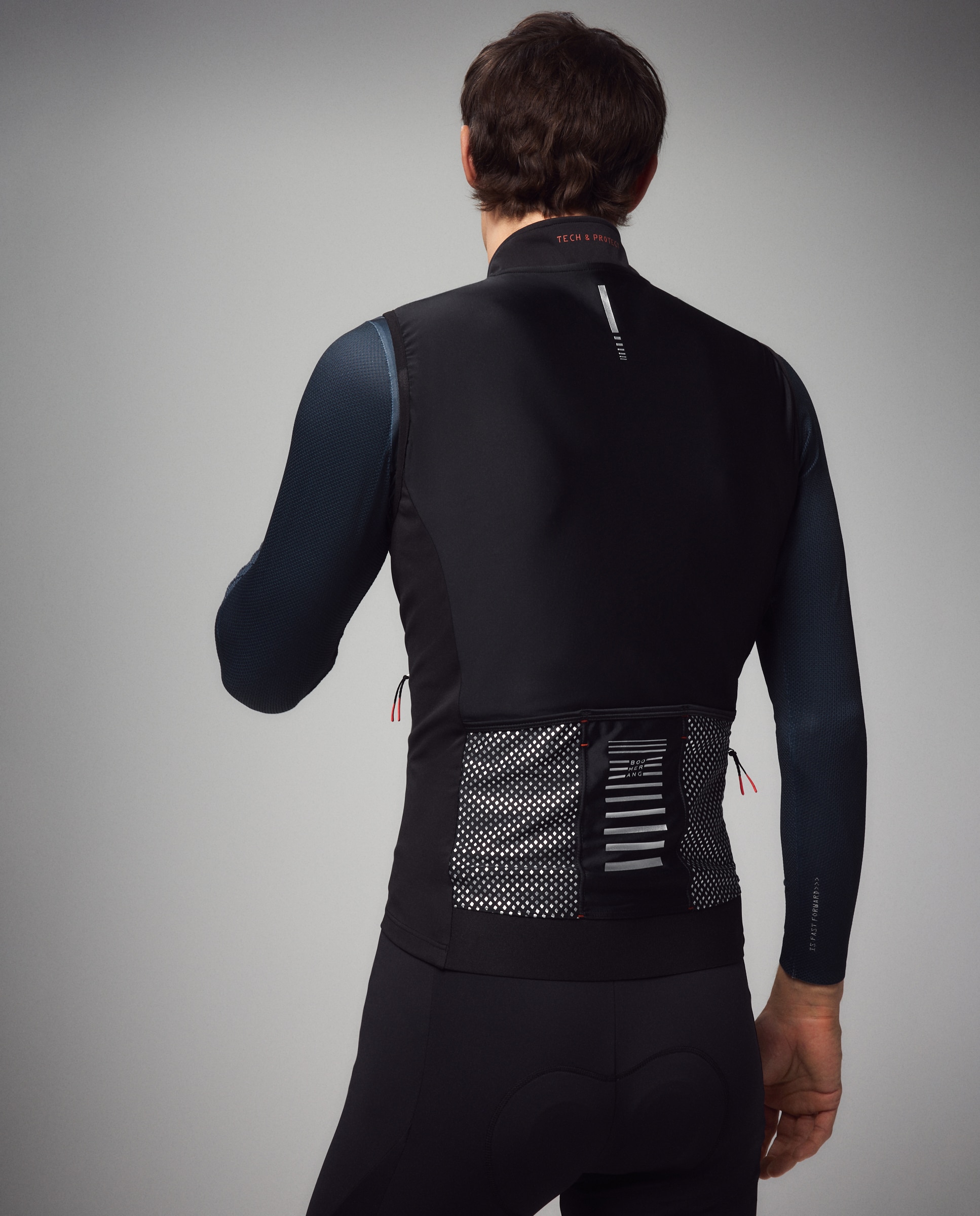 Colete de Ciclismo de Homem Preto-3