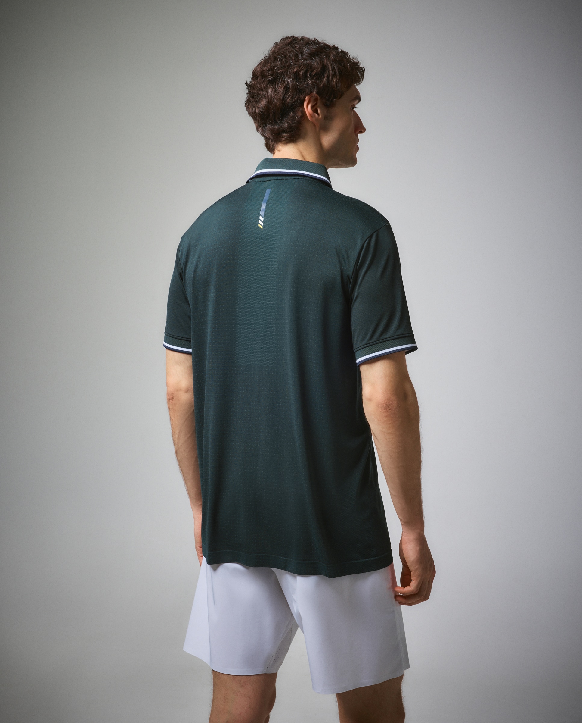 Polo de Padel/Ténis de Homem Verde-3
