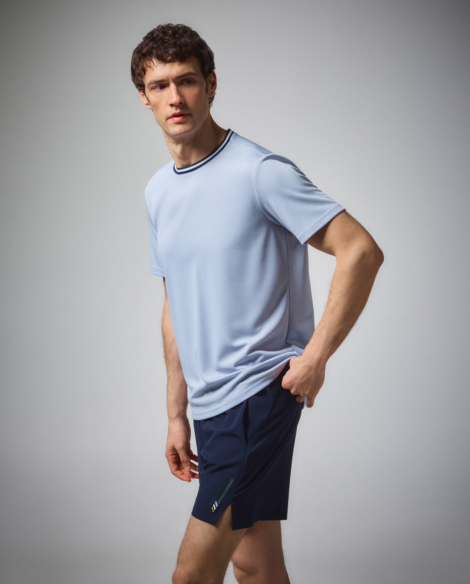T-shirt de Padel/Ténis de Homem 400 Azul-2