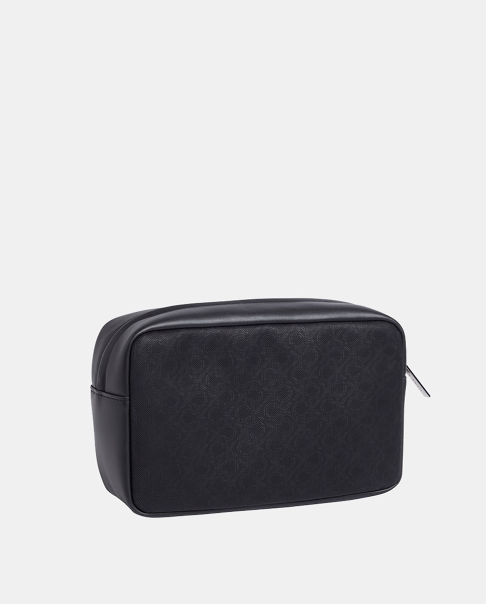 Nécessaire com Estampado de Monograma Preto-2
