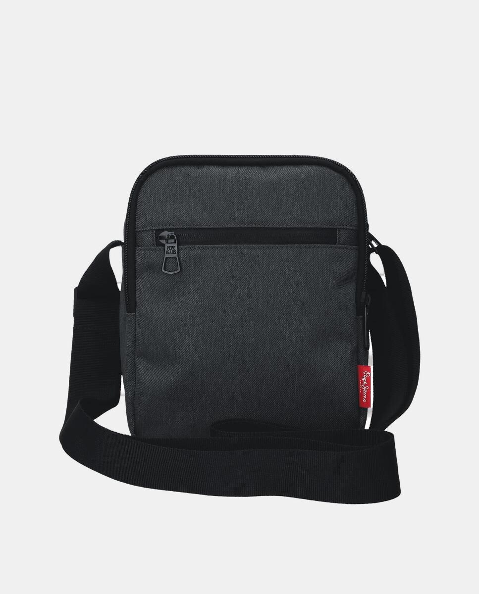 Mala a Tiracolo de Dois Compartimentos Whitton Preto-2