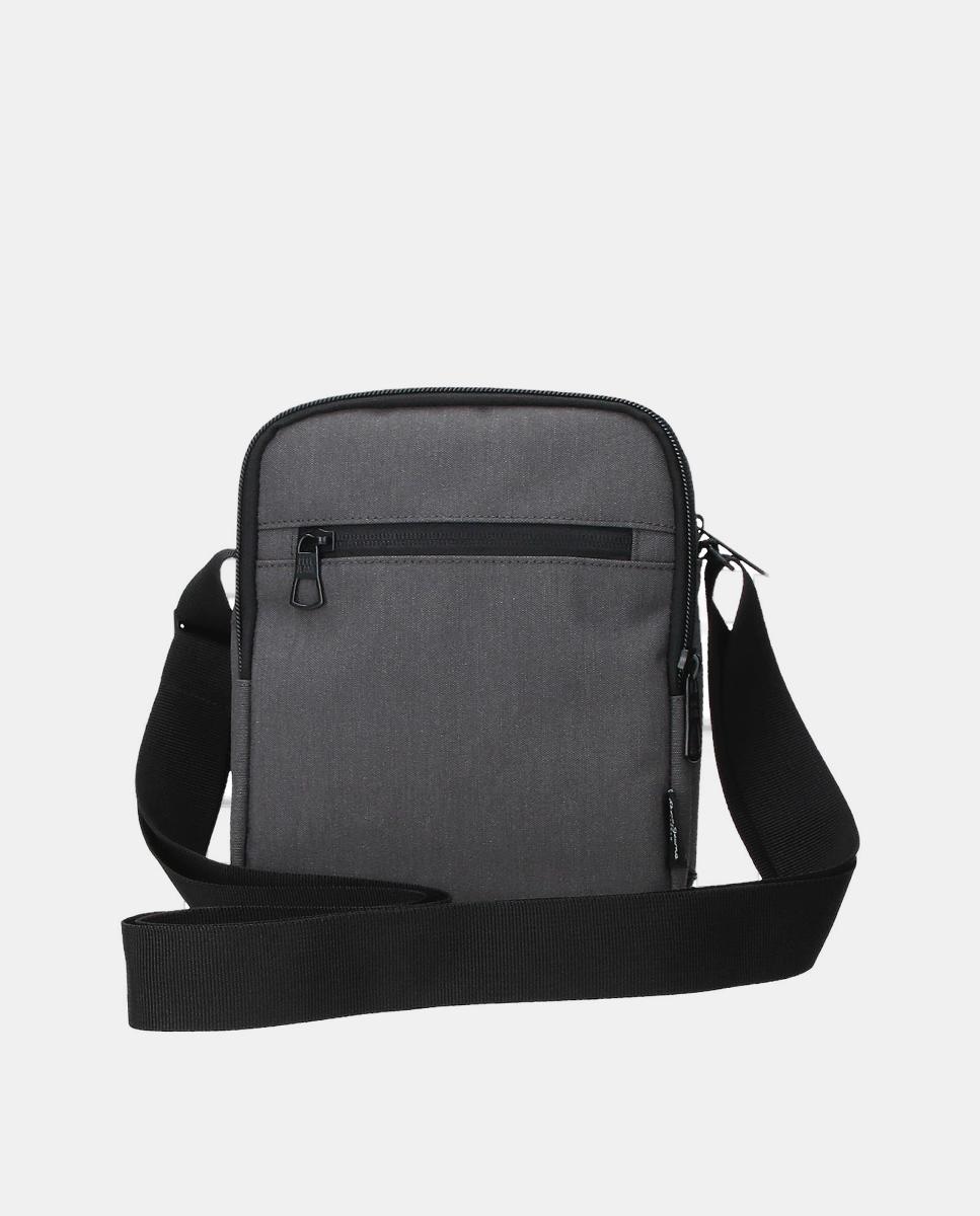 Mala a Tiracolo de Dois Compartimentos Waltford Cinzento-escuro-2