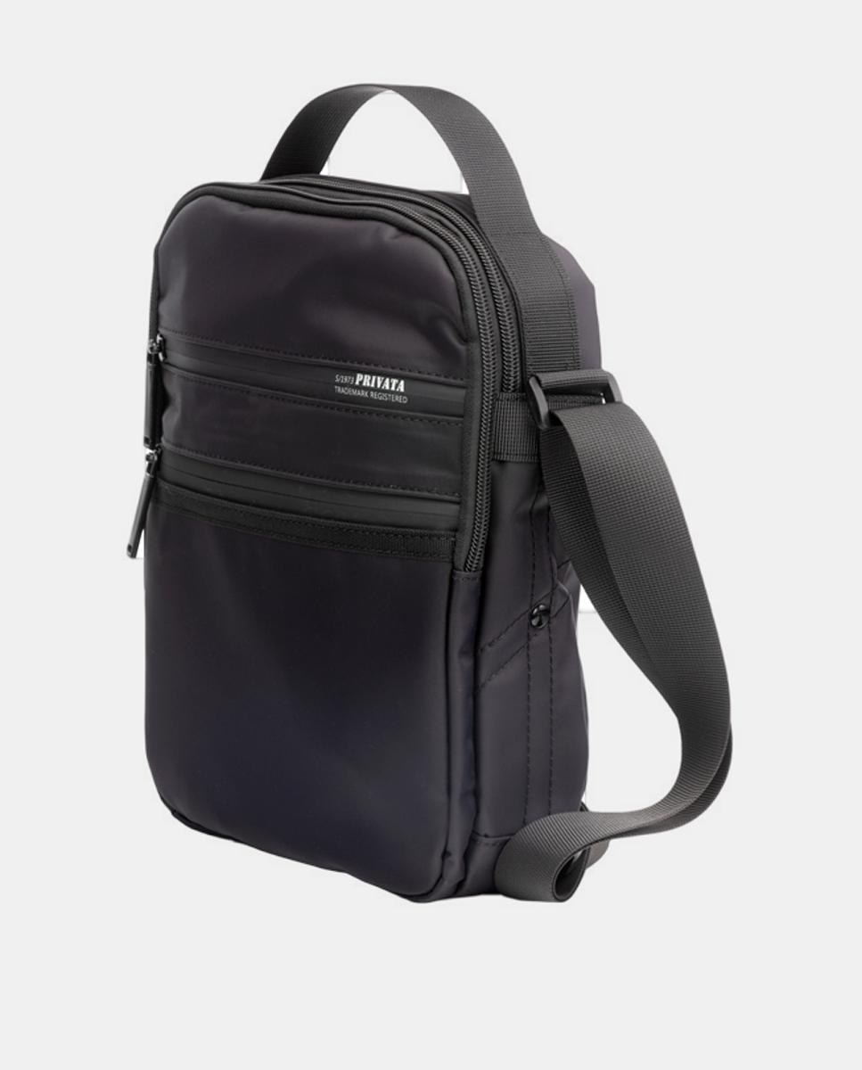 Mala a Tiracolo em Nylon Preto-3